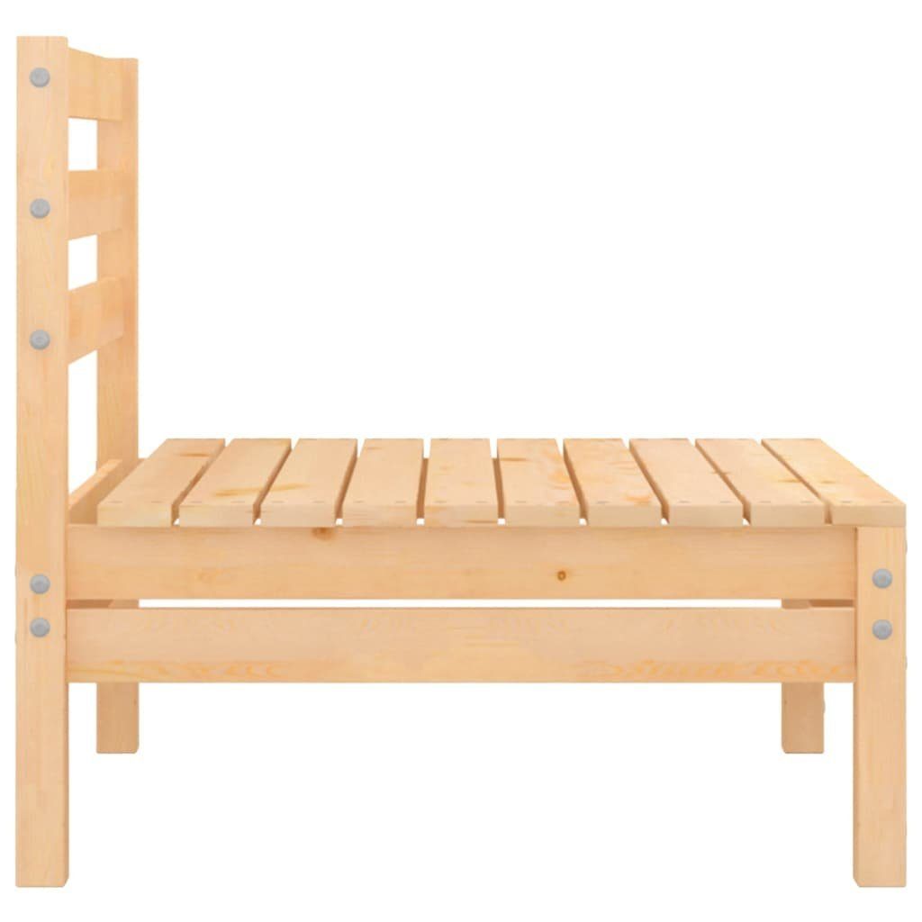 vidaXL Loungesofa 2-Sitzer-Gartensofa Kiefer Massivholz, 1 Teile