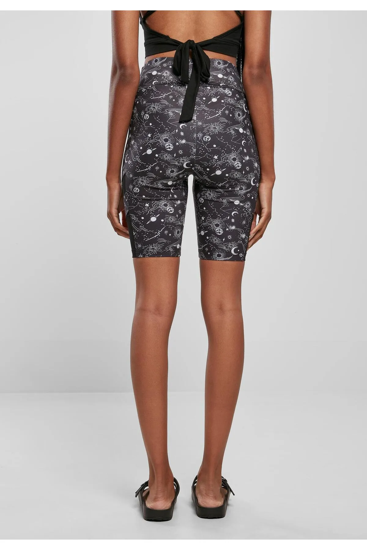 Urban Classics  Damen Ladies High Waist Tech Mesh AOP Cycle Shorts