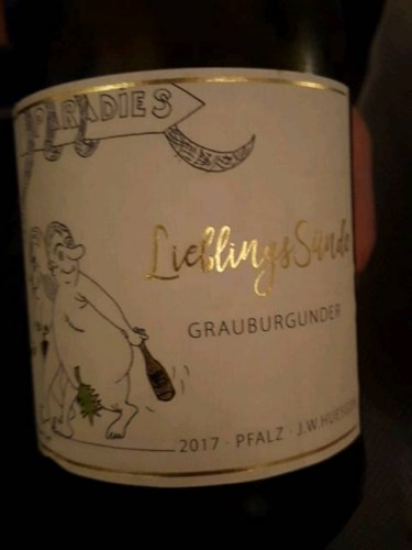 J. W. HuesgenParadies Lieblingssünde Grauburgunder 2022