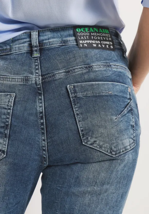 CECIL Loose Fit Jeans in 3/4-Länge