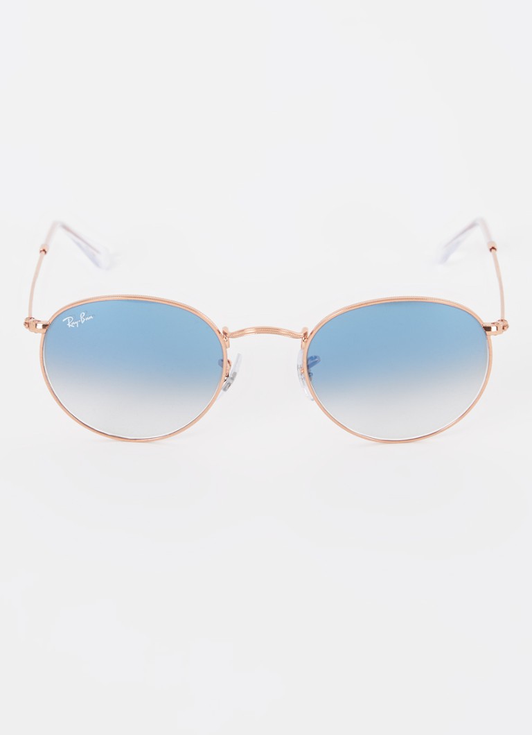 Lunettes de soleil rondes en métal Ray-Ban RB3447
