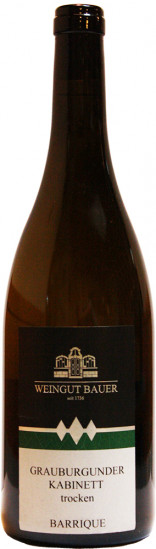 2018 Grauburgunder Barrique trocken - Weingut M+U Bauer