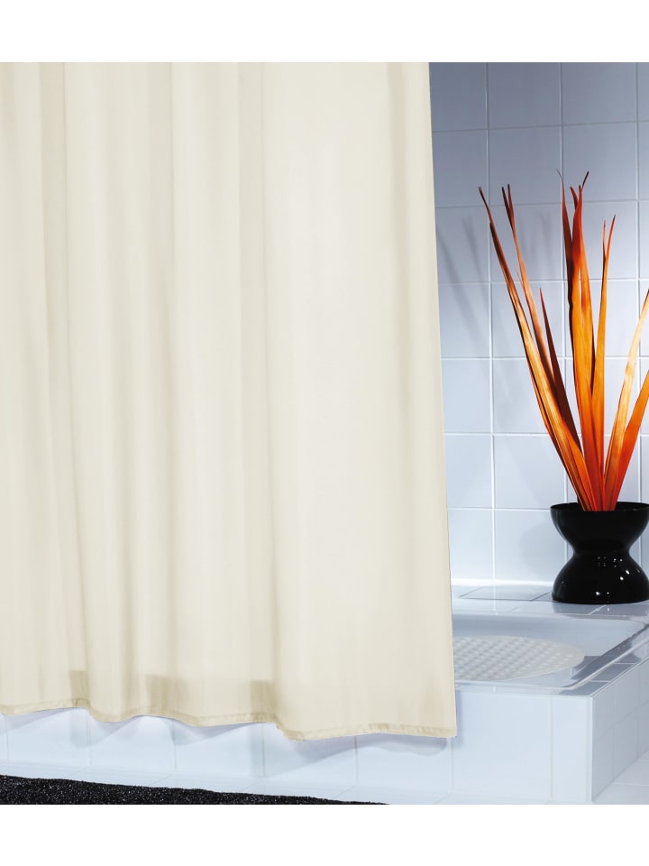 RIDDER Duschvorhang Textil Uni soft-cream günstig kaufen