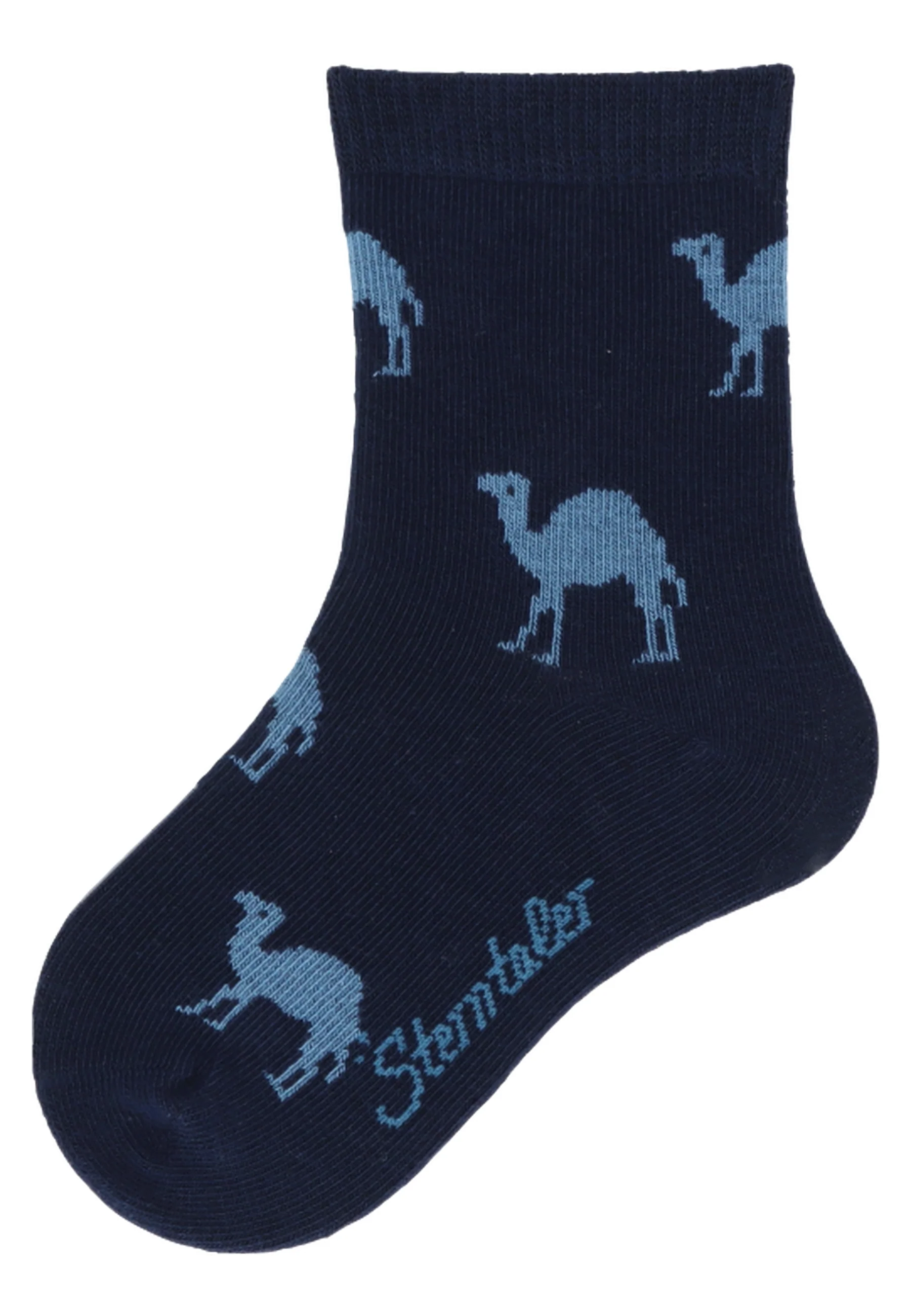 Socken im 3er Pack mit Motiv Camping in versch. Farben