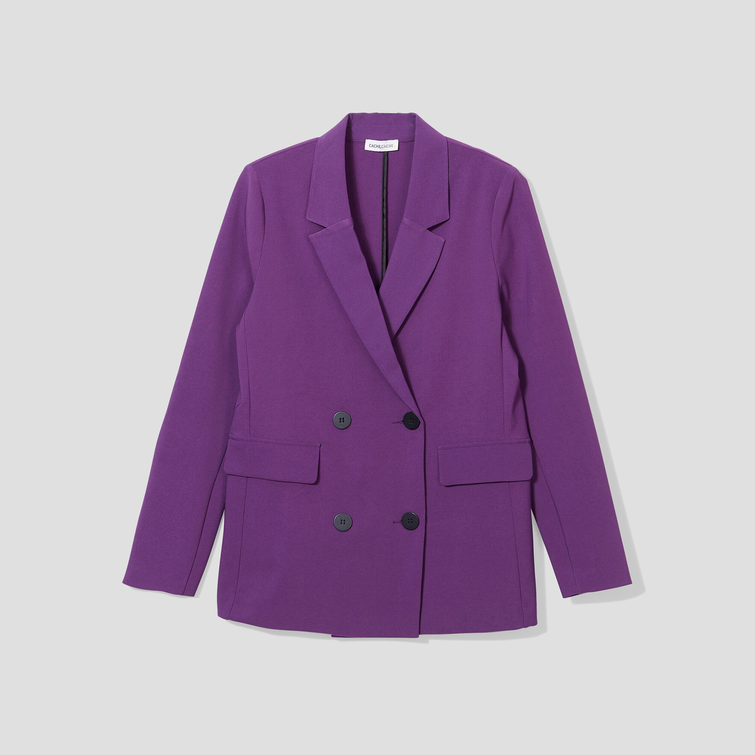 Veste blazer violet foncé femme | Cache Cache