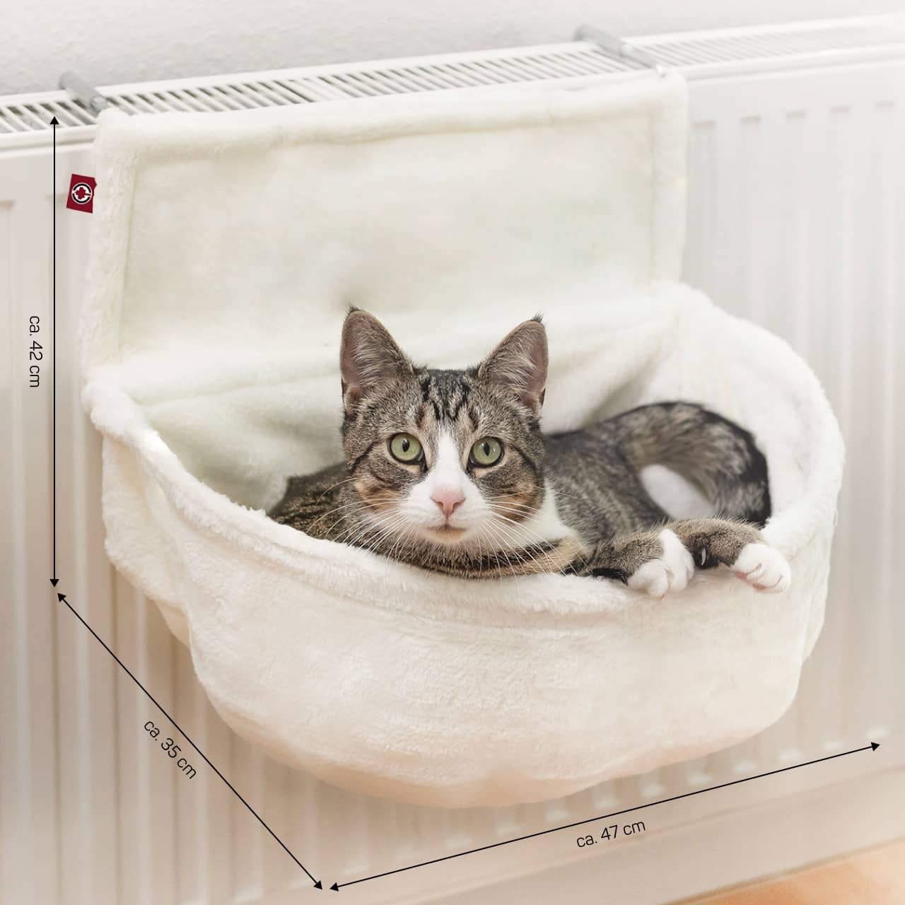 Canadian Cat Company Katzenhängematten & Fensterliegeplätze Canadian Cat Company Kuschelsack für Heizkörper weiß