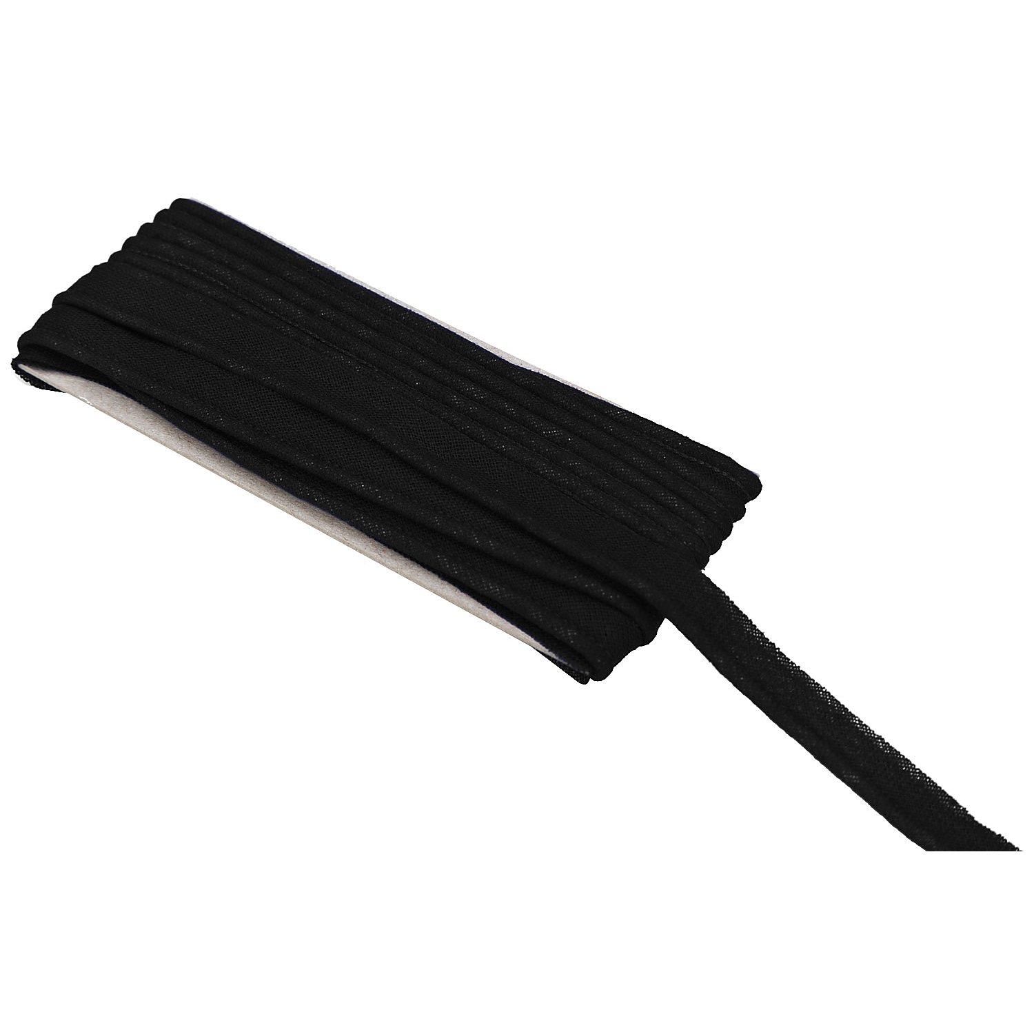buttinette Baumwoll-Paspelband, schwarz,2,7 mm Ø, 5 m