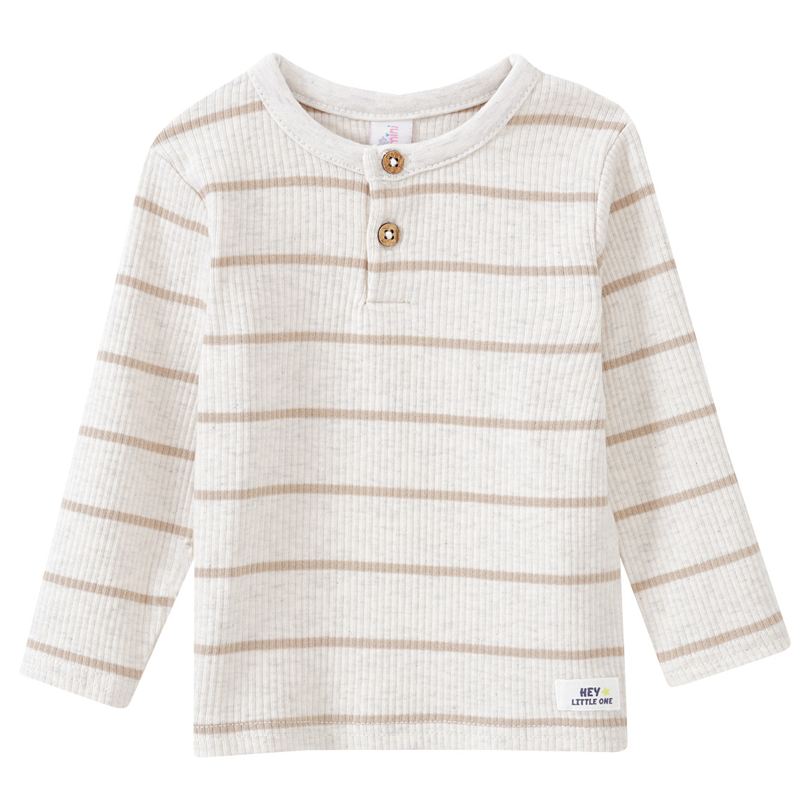 Baby Langarmshirt mit Rippstruktur
