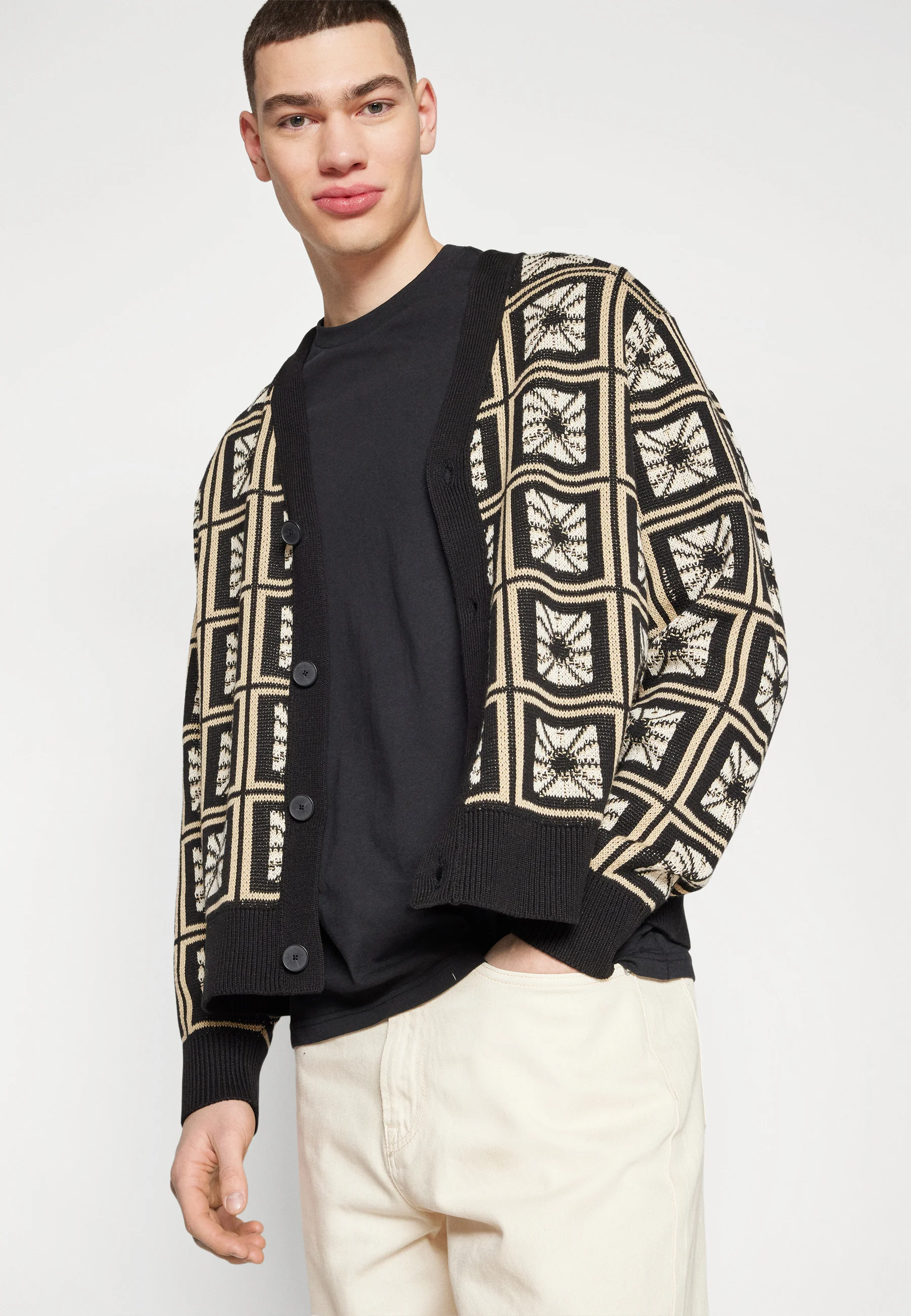 Jack & Jones CÁRDIGAN JACQUARD JORSQUARE - Cárdigan
