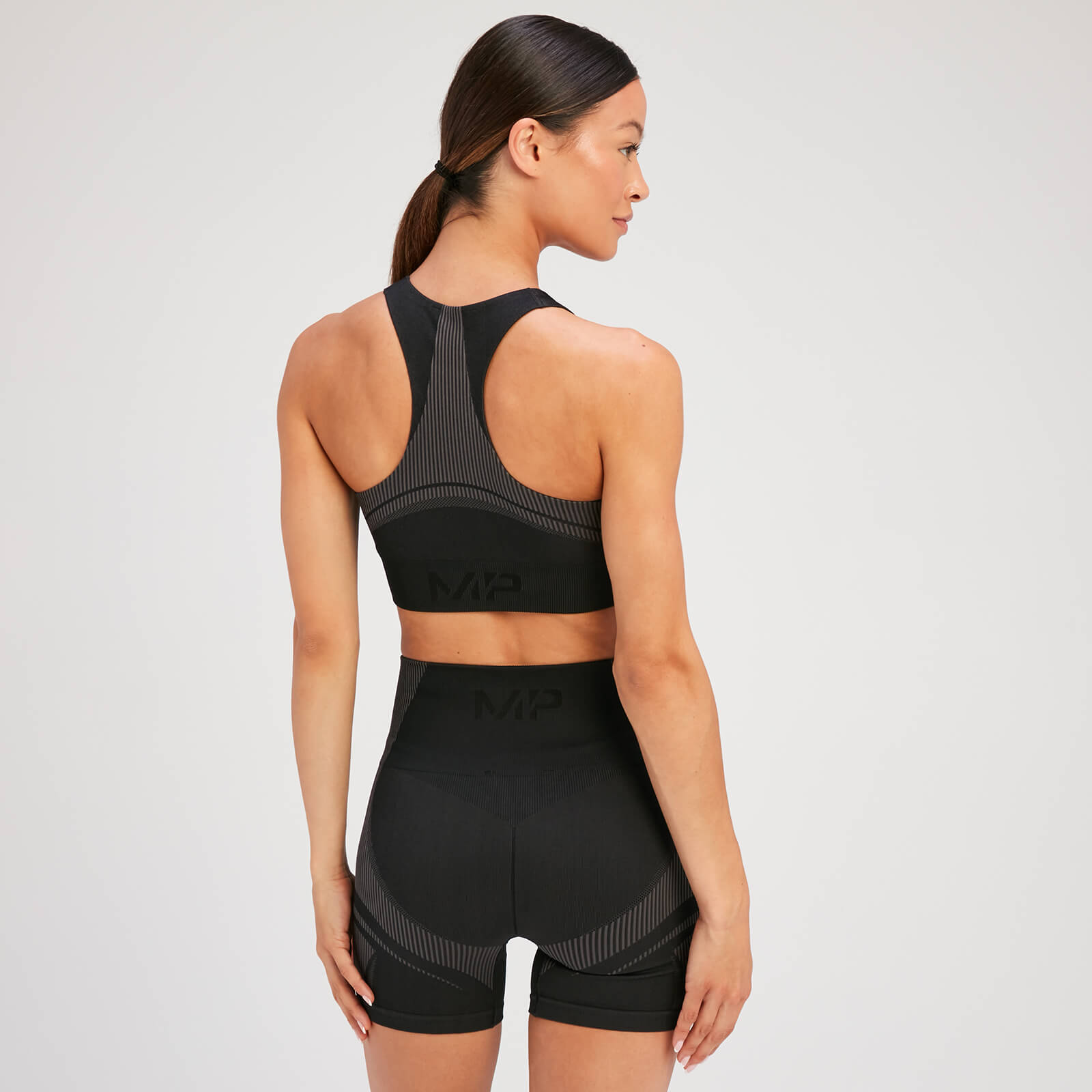 Brassière de sport sans coutures MP Tempo Ultra pour femmes – Noir