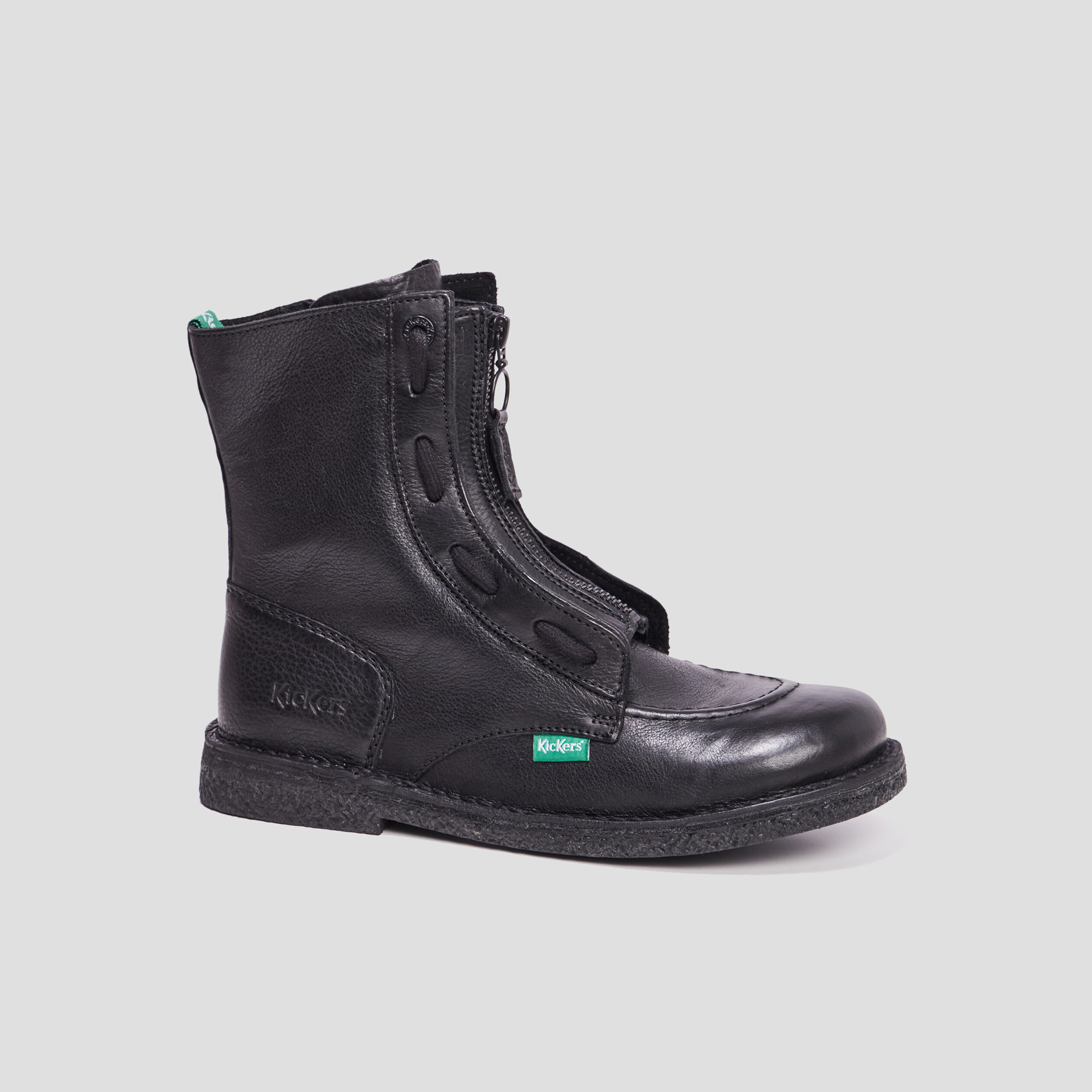 Bottines en cuir Kickers Meeticrock noir femme | La Halle