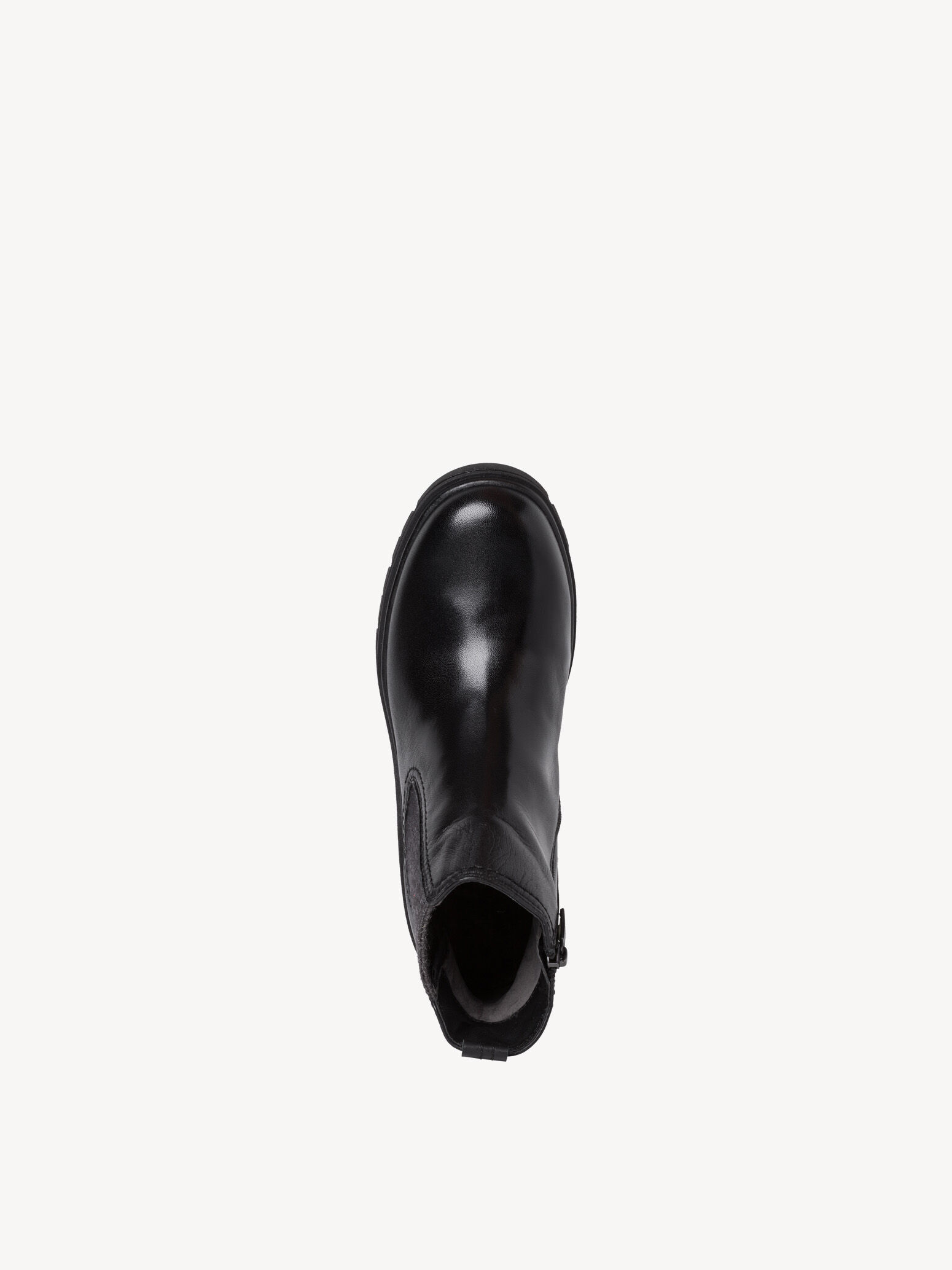 Bottine Chelsea en cuir - noir