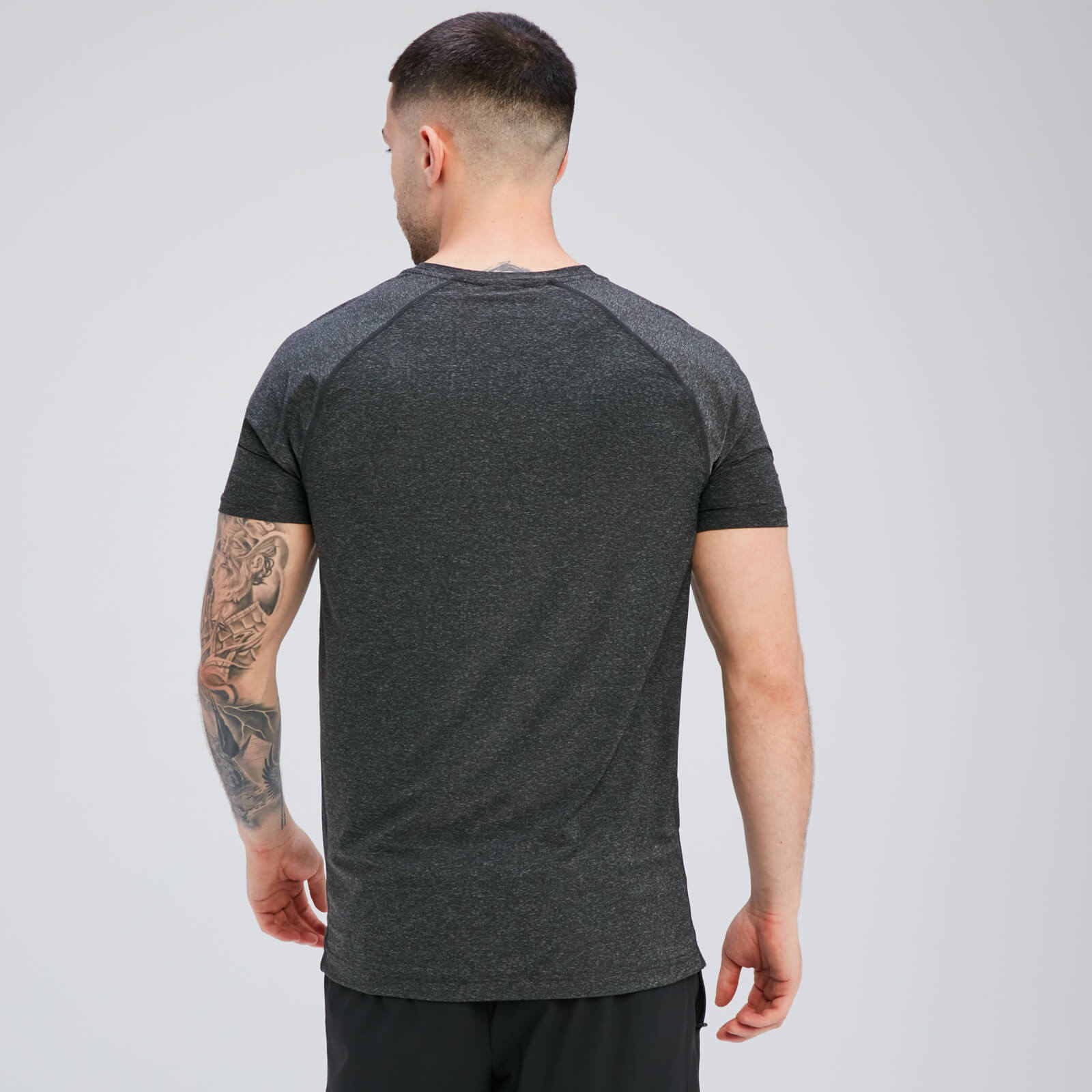T-shirt à manches courtes MP Tempo pour hommes – Noir chiné