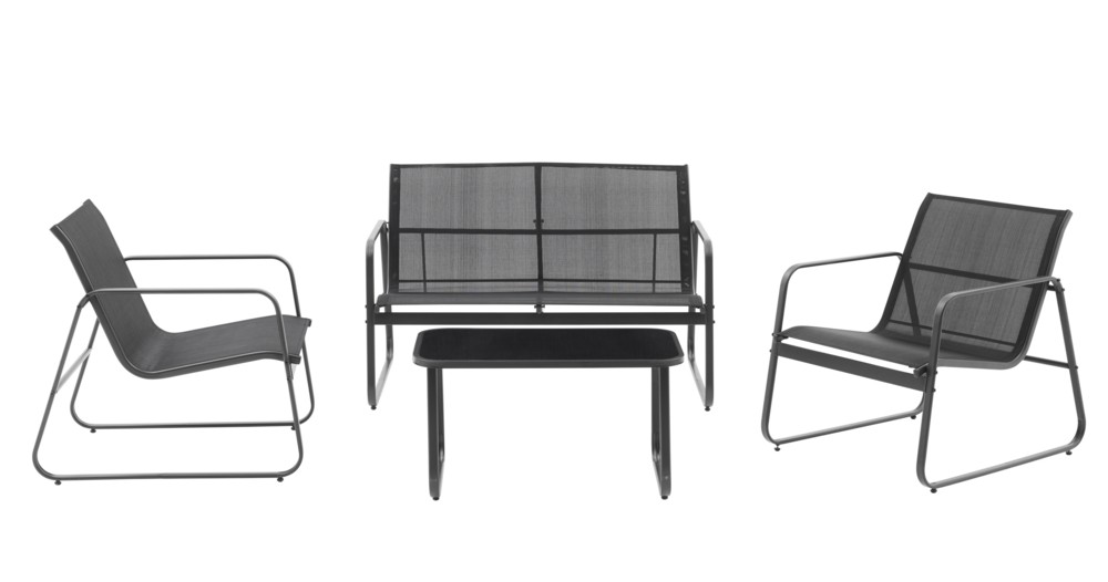 Powertec Garden Garten-Set 4tlg. schwarz