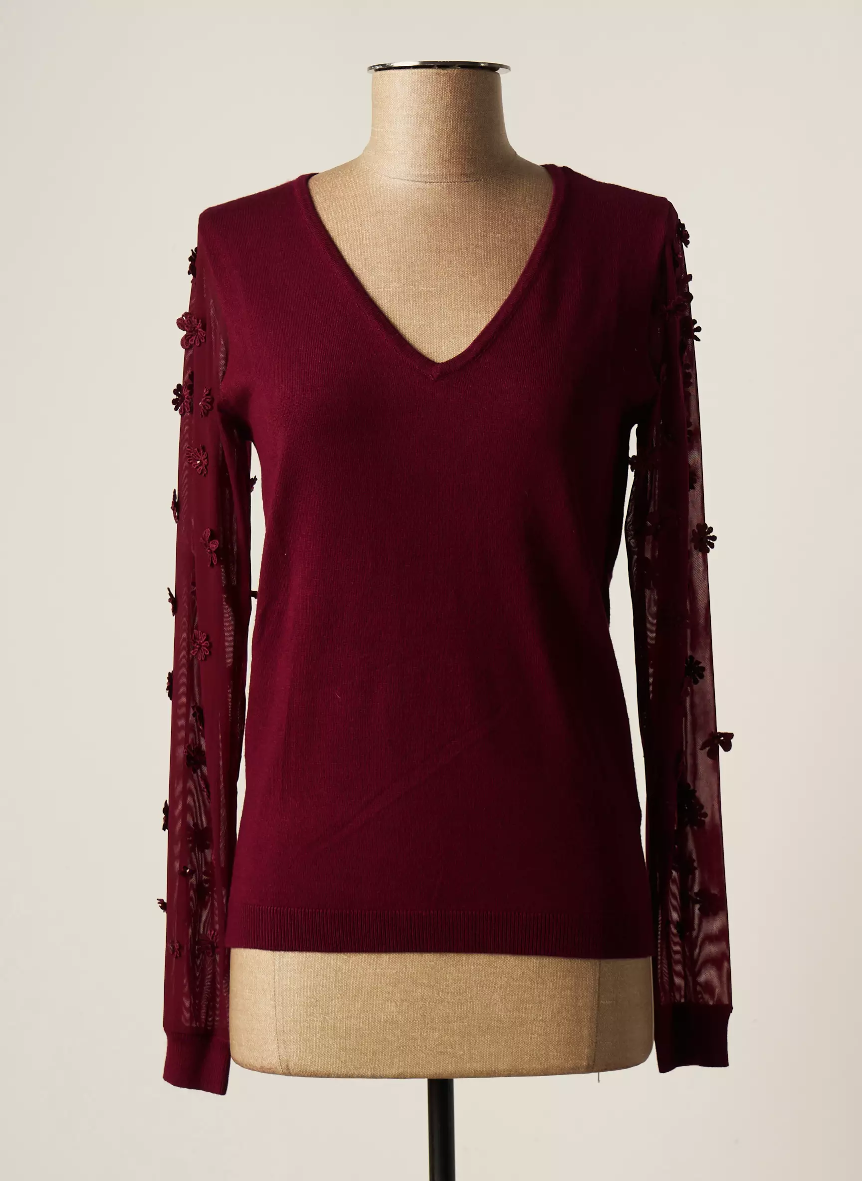 Julie Guerlande Pull Tuniques Femme couleur rouge