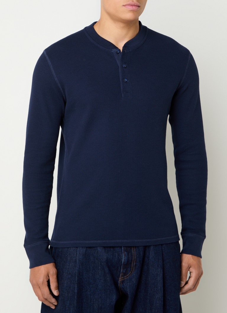 Tricou texturat cu mânecă lungă Levi's Henley