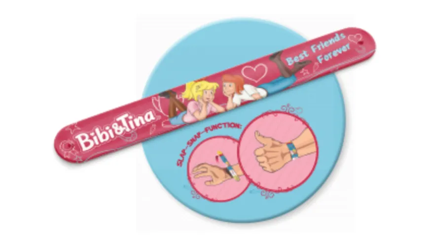 Schmidt Spiele - Kinderpuzzle - Bibi und Tina: Freundinnnen für immer + Slap-Snap-Band