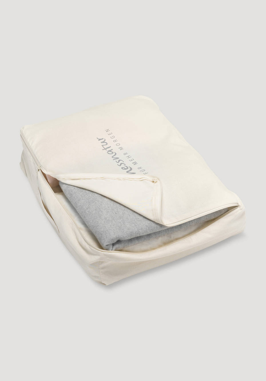 Bettwarentasche aus reiner Bio-Baumwolle