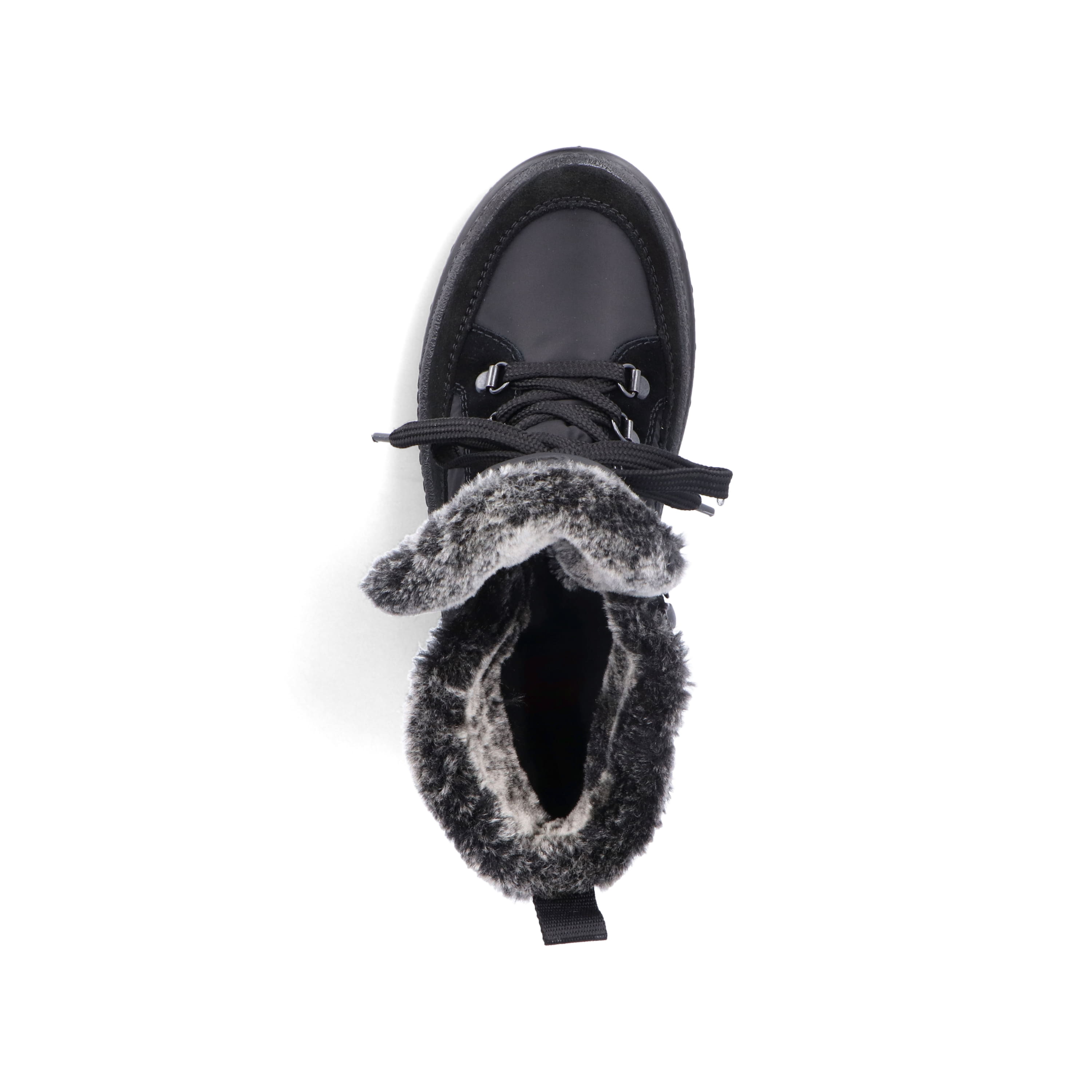 Rieker Damen Schnürstiefel nachtschwarz