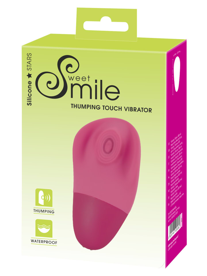 Sweet Smile Auflegevibrator Thumping Touch Vibrator in pink günstig kaufen 11,5 cm