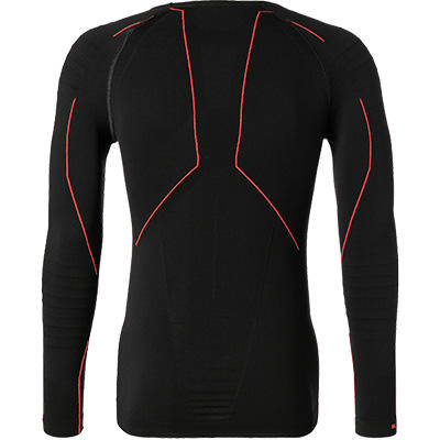 Falke, Longsleeve, Tight Fit, Mikrofaser, schwarz