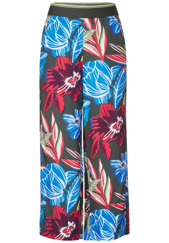 CECIL Loose Fit Print Dobbyhose