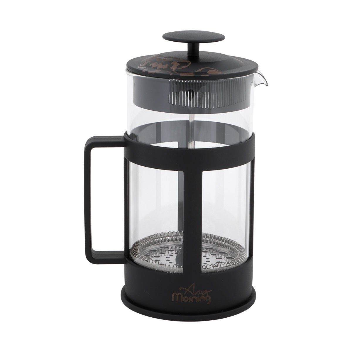 ANY MORNING French Press Kanne Any Morning FY04 French Press Kaffeebereiter, 350 Ml, Schwarz