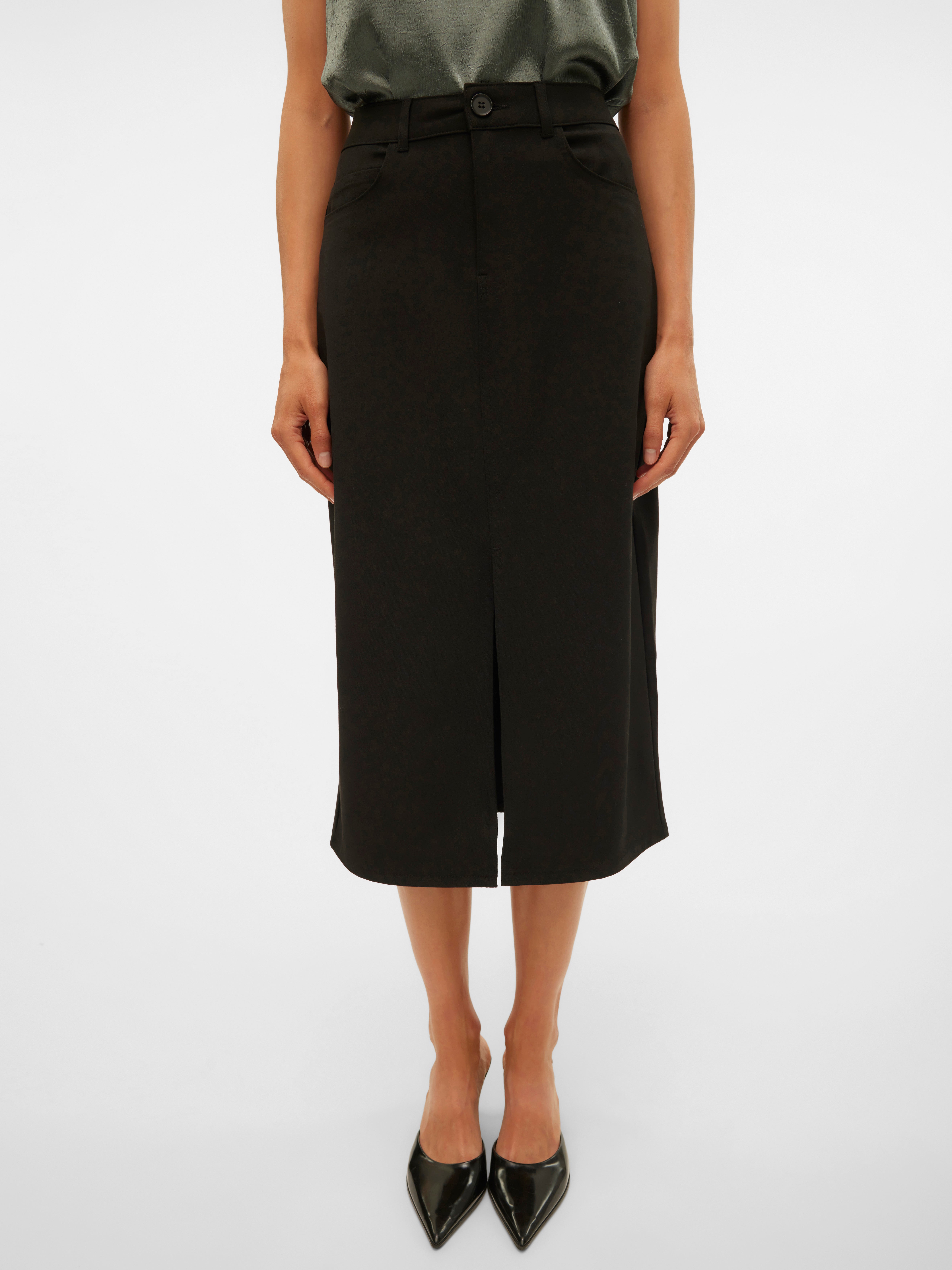 VMSASIE Hohe Taille Langer Rock