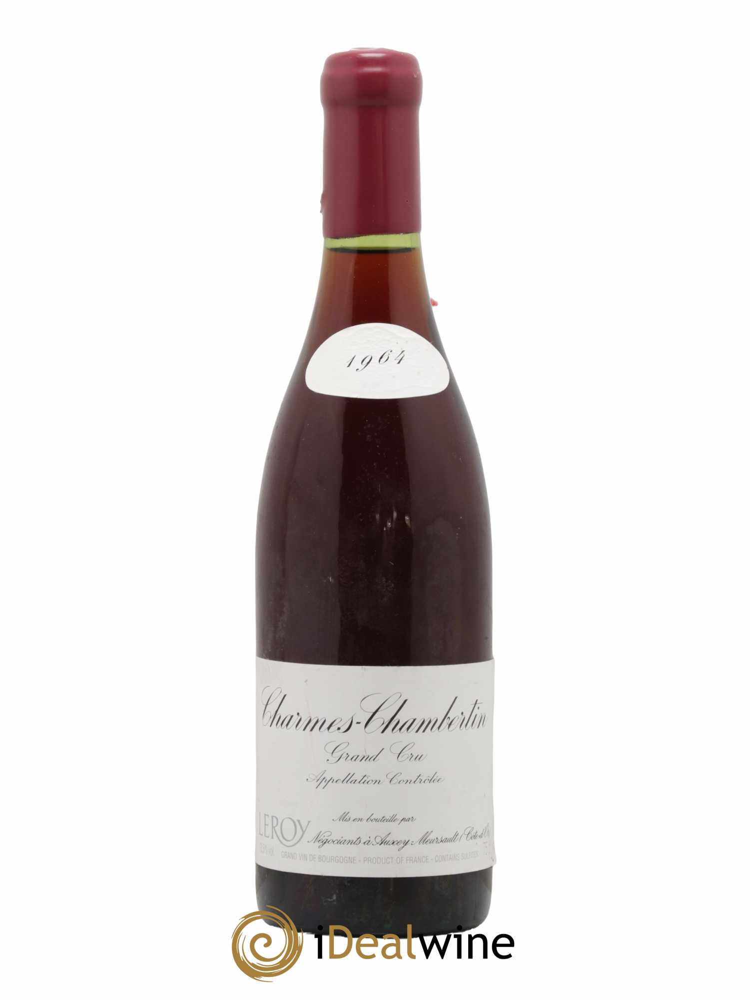 Charmes-Chambertin Grand Cru Leroy SA  1964 - Lot de 1 Bouteille
