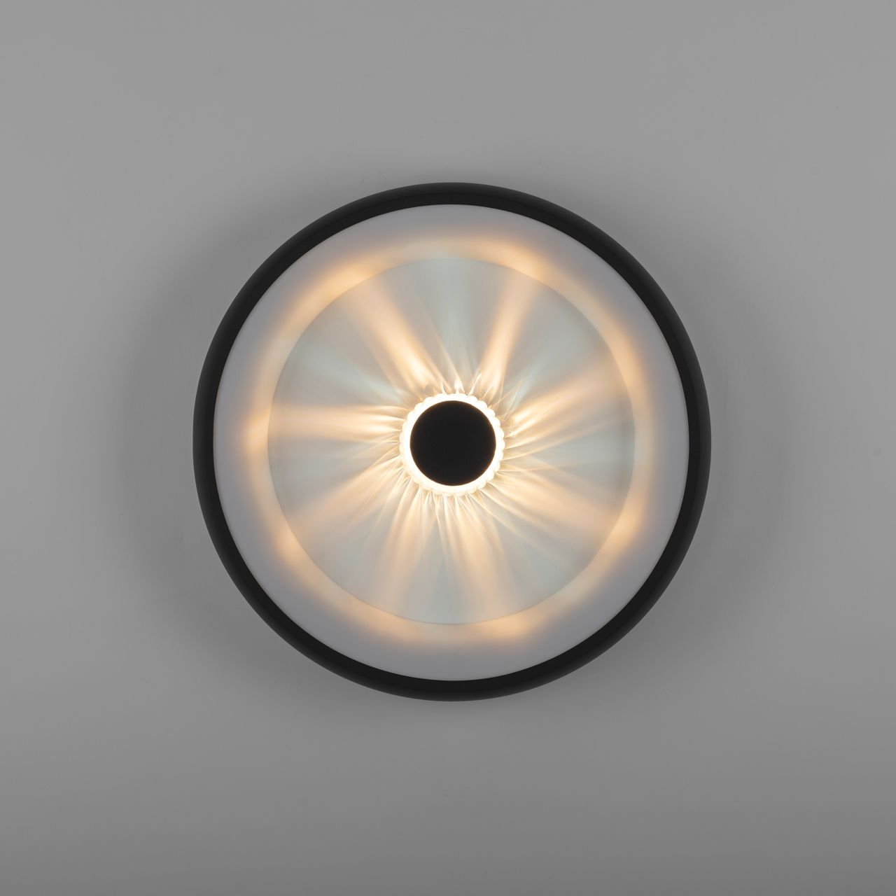 JUST LIGHT LED Deckenleuchte VERTIGO, CCT, dimmbar, Fernbedienung, Ø46,5 cm, Kristall-Effekt