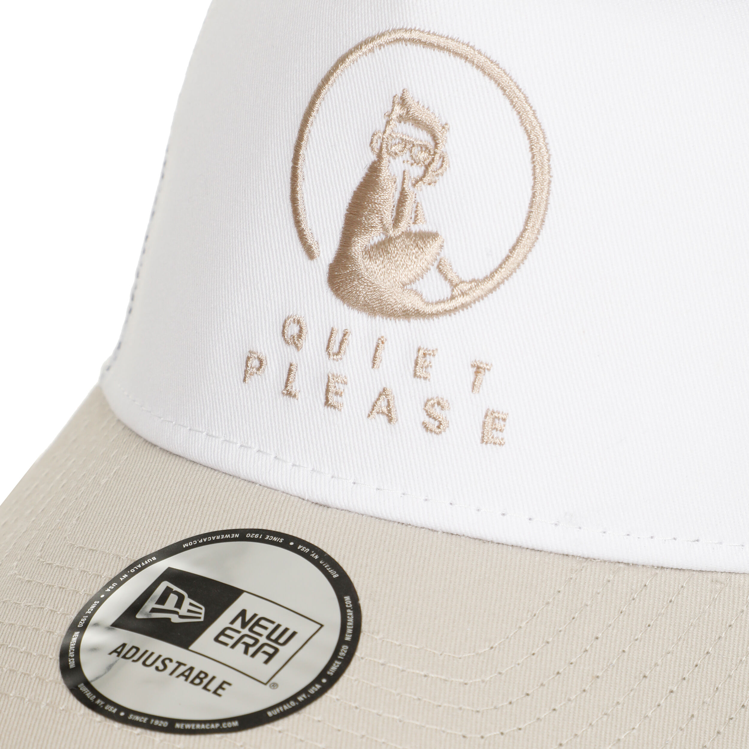 New Era Trucker Cap - Weiß, Beige