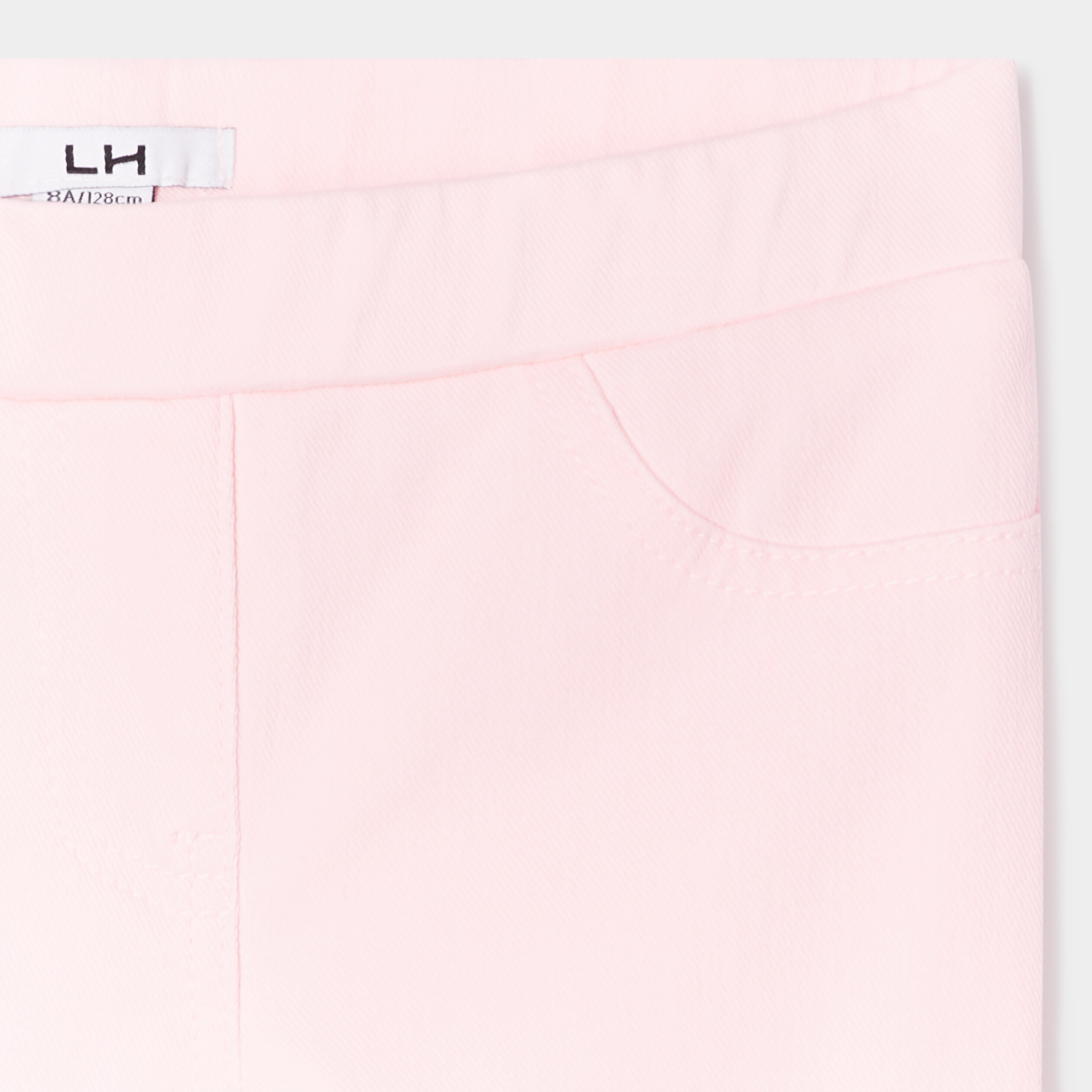 Pantalon tregging taille élastiquée rose fille | La Halle