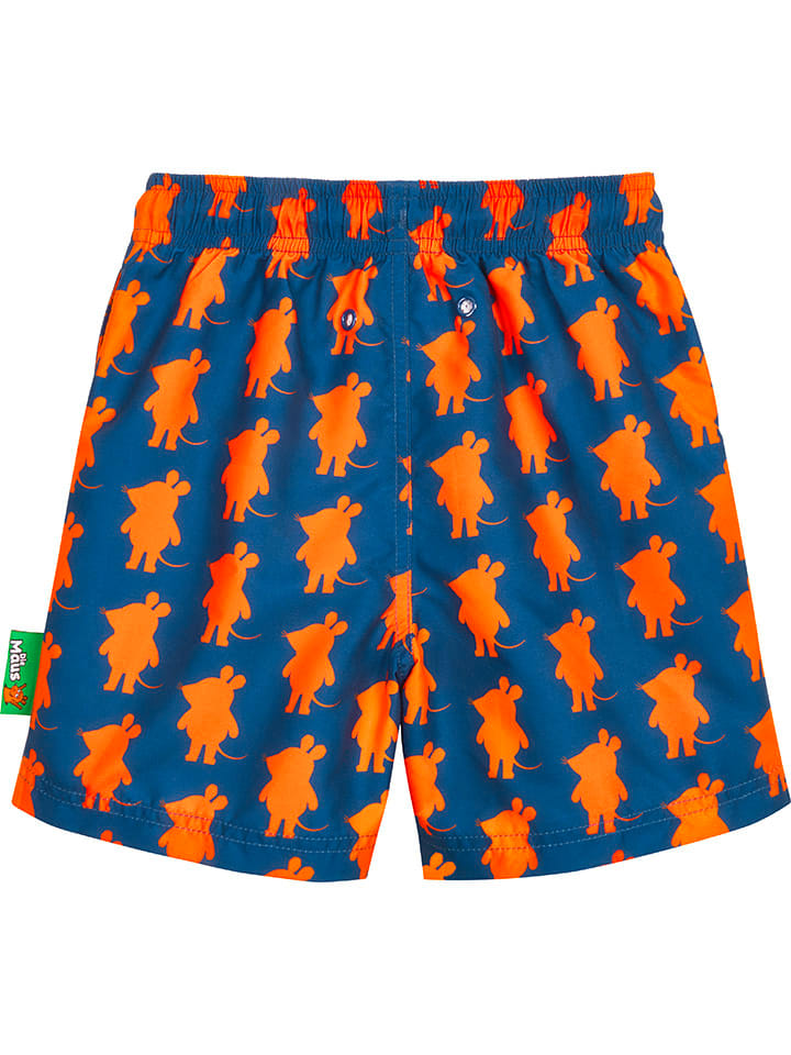 Playshoes Badeshorts in Blau/ Orange günstig kaufen