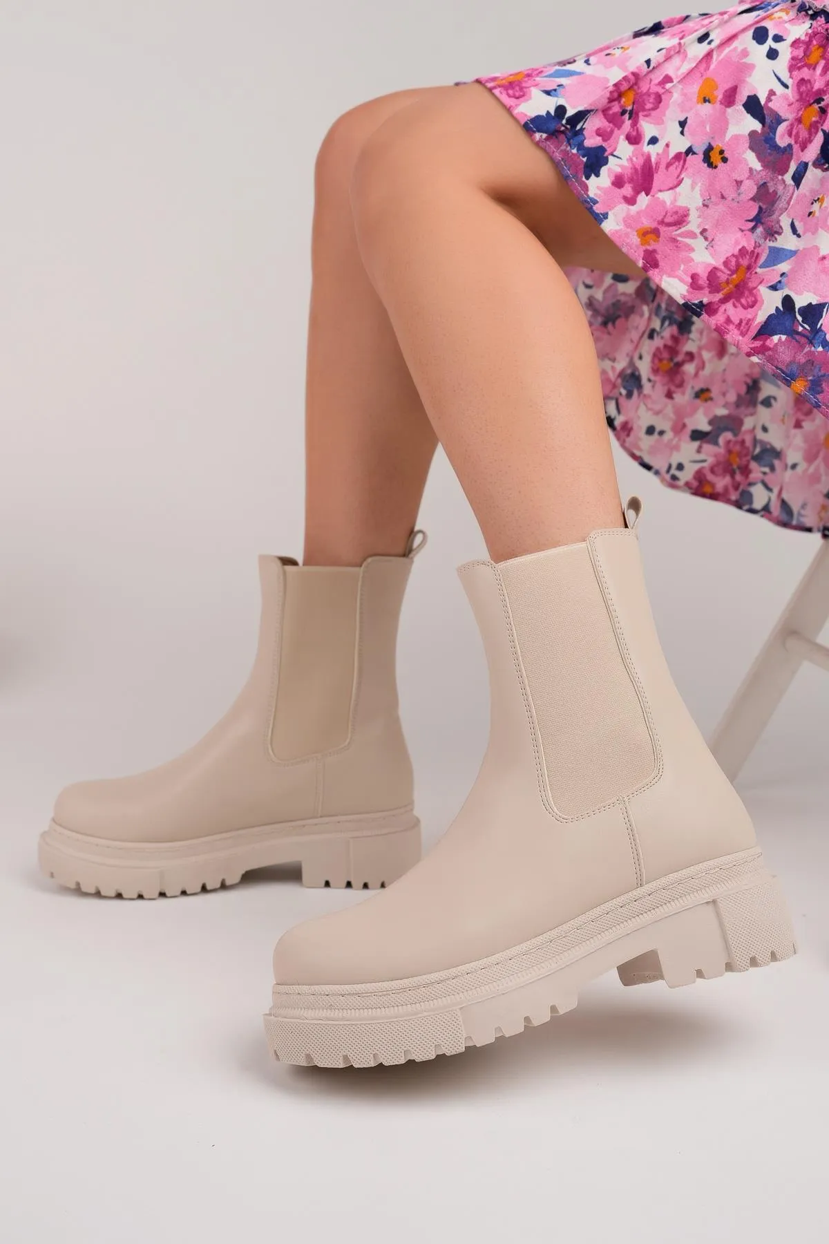 MUGGO  Venessa garantierte Damenstiefel mit dicker Sohle