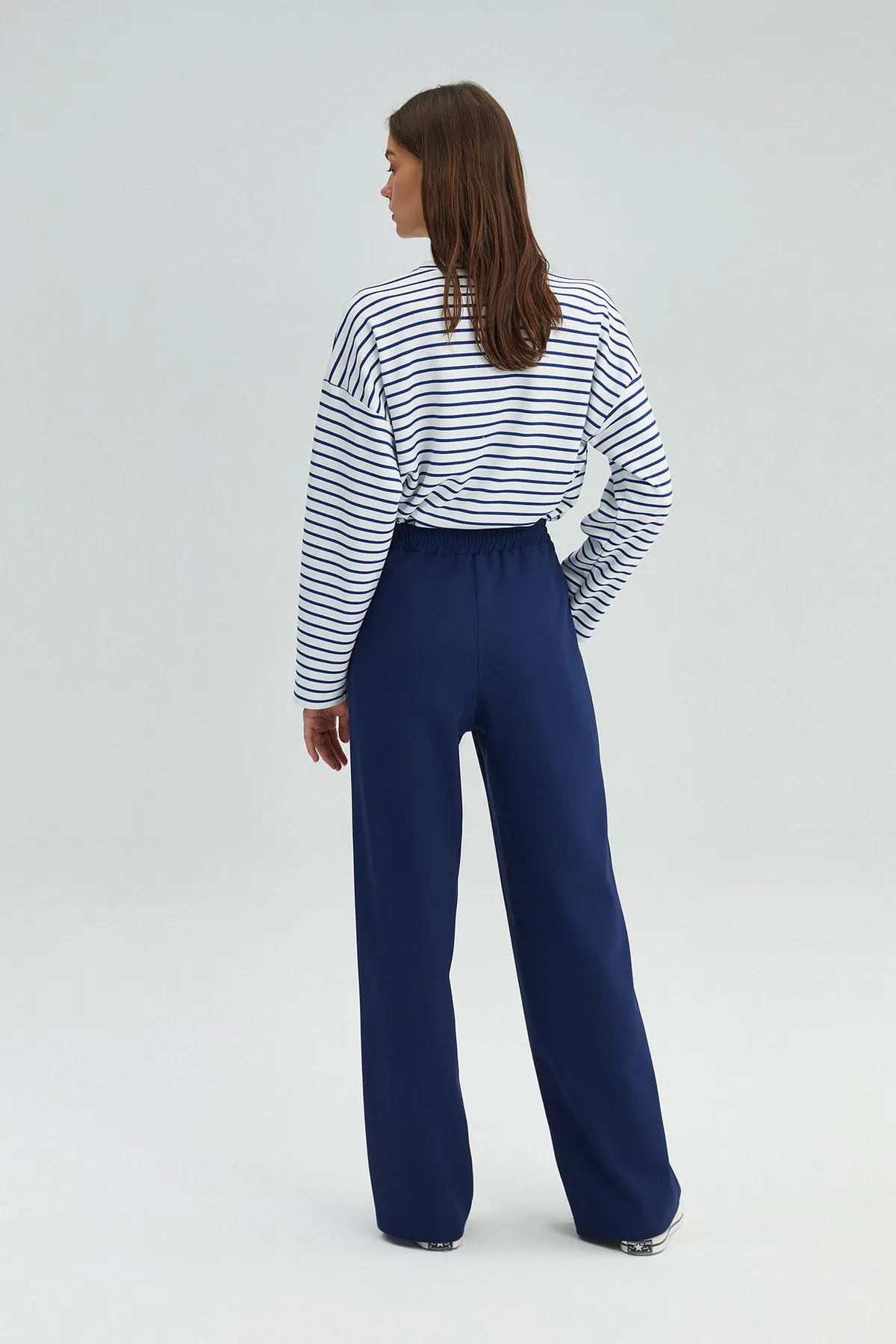 Touché Privé  Hose aus geripptem Crêpe