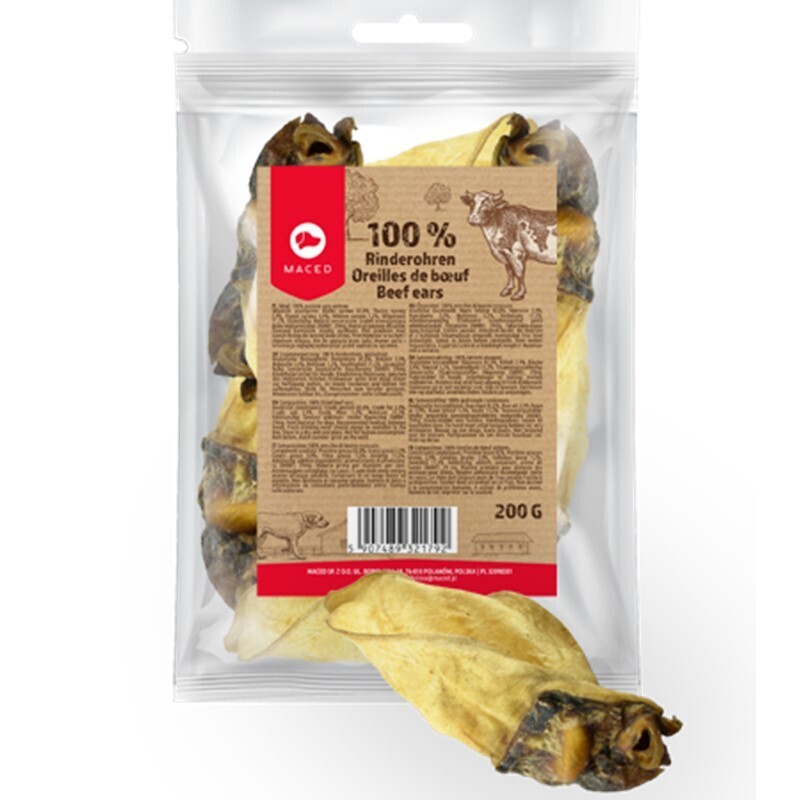 MACED Snacks MACED Rinderohren 200g