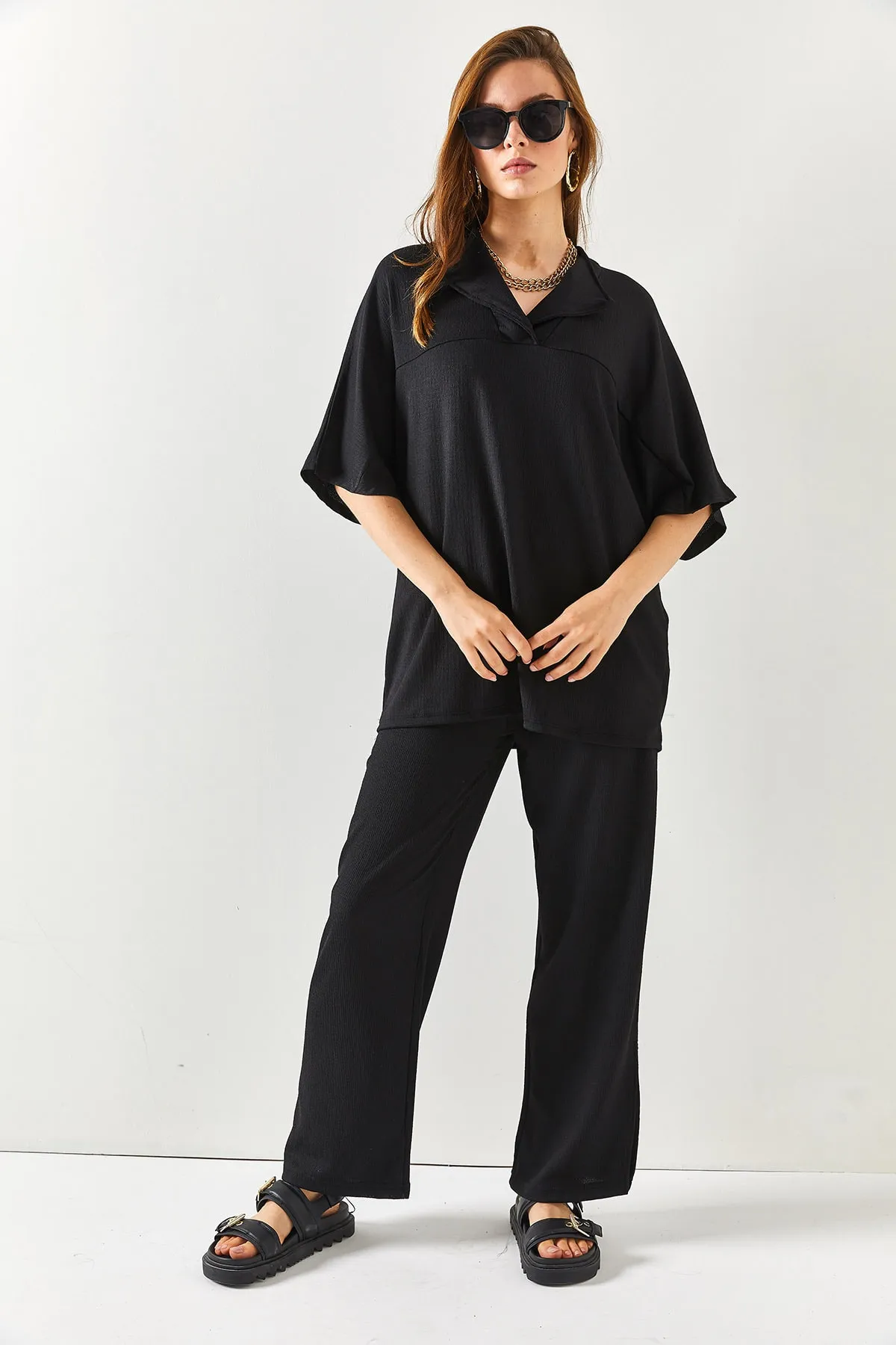 Olalook  Zweiteiler - Schwarz - Oversized