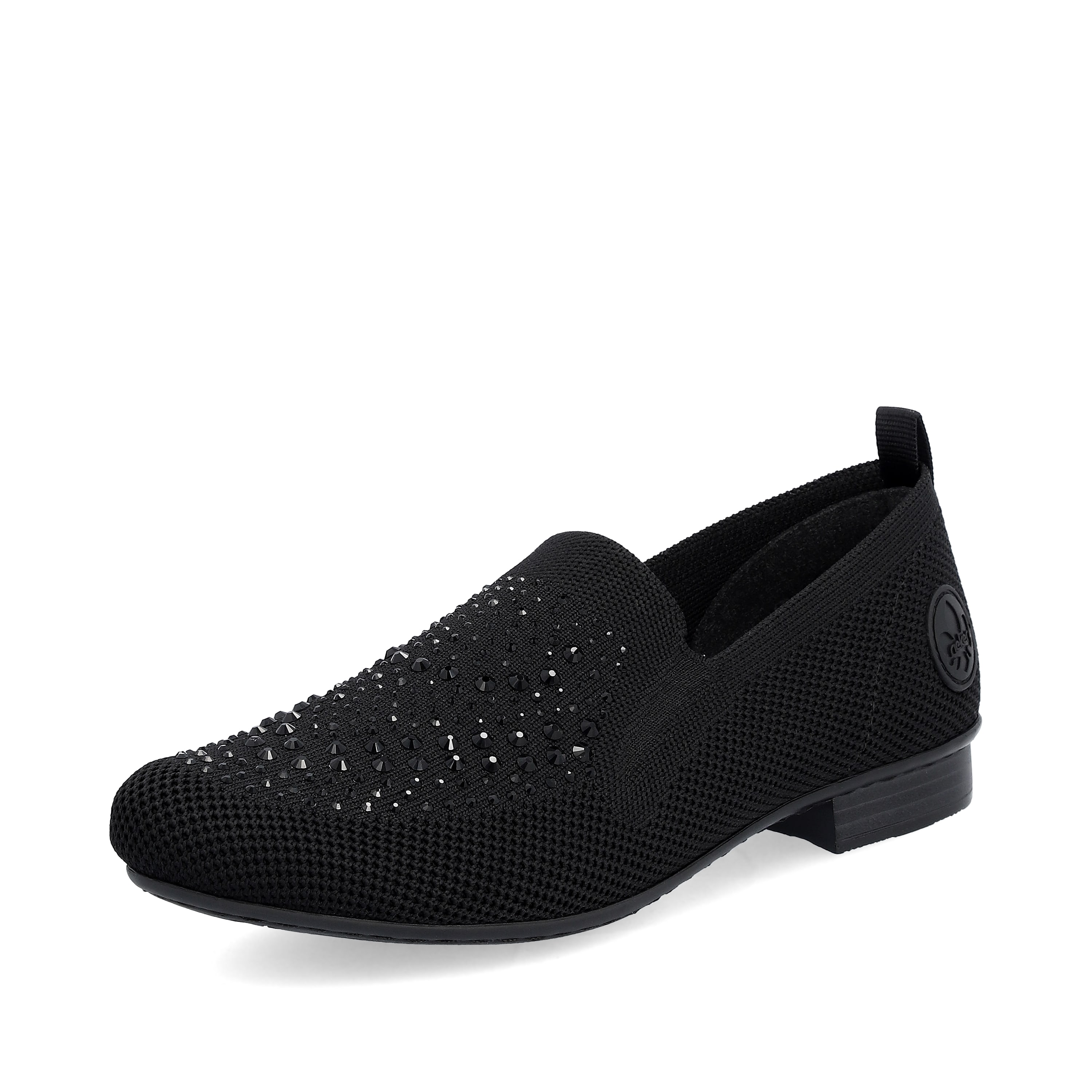 Rieker Damen Slipper tiefschwarz