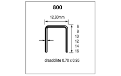 Dutack 5088017 Galvanizat non-6mm pentru NT816S și N816Mg 10.000 bucăți