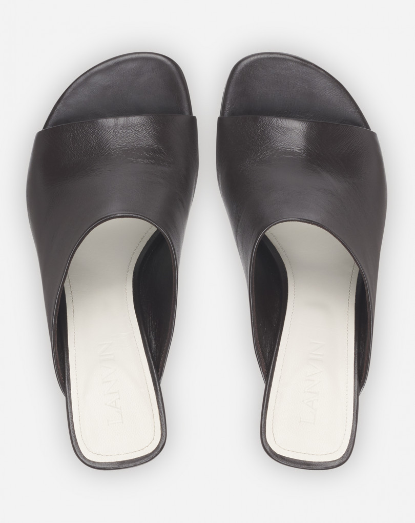 SANDALES MULES SEQUENCE BY LANVIN EN CUIR
