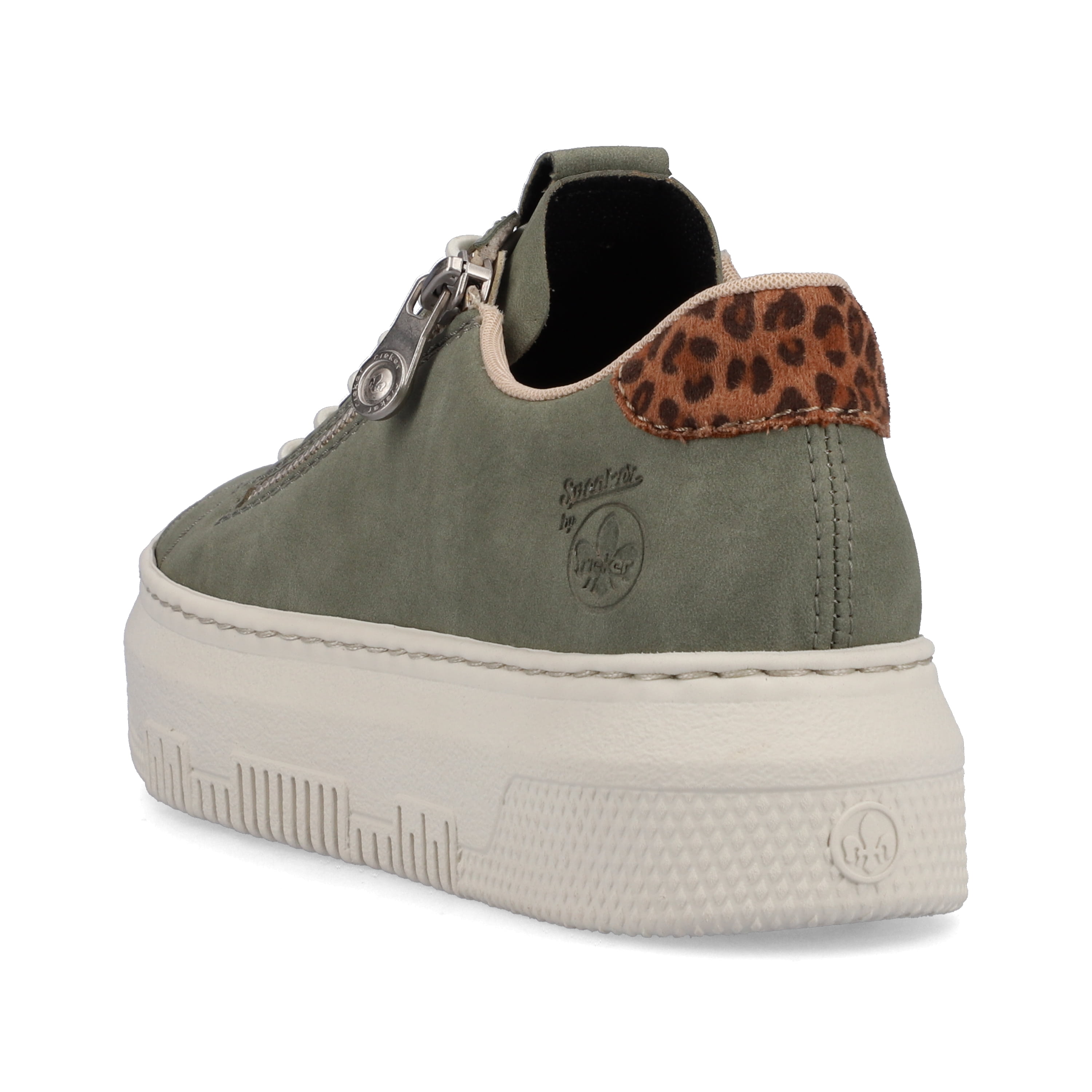 Rieker Damen Sneaker Low olivgrün
