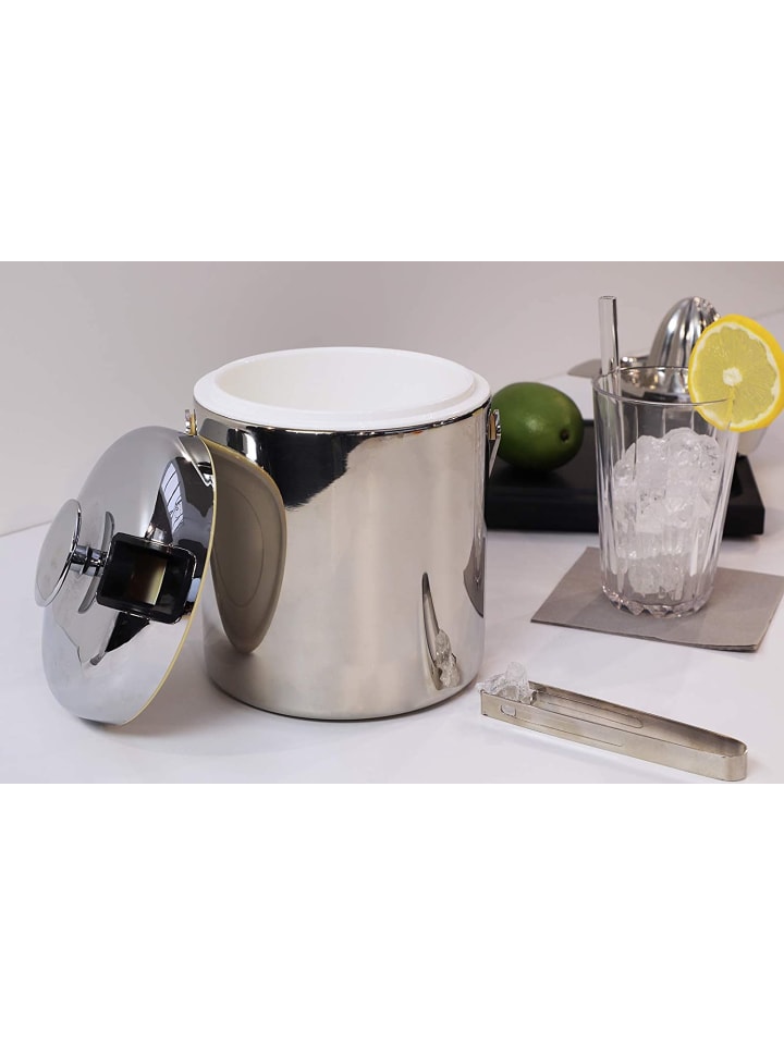 APS Eiseimer-Set in Silber Ø 14 cm, H: 22 cm, 1,3 Liter  günstig kaufen onesize
