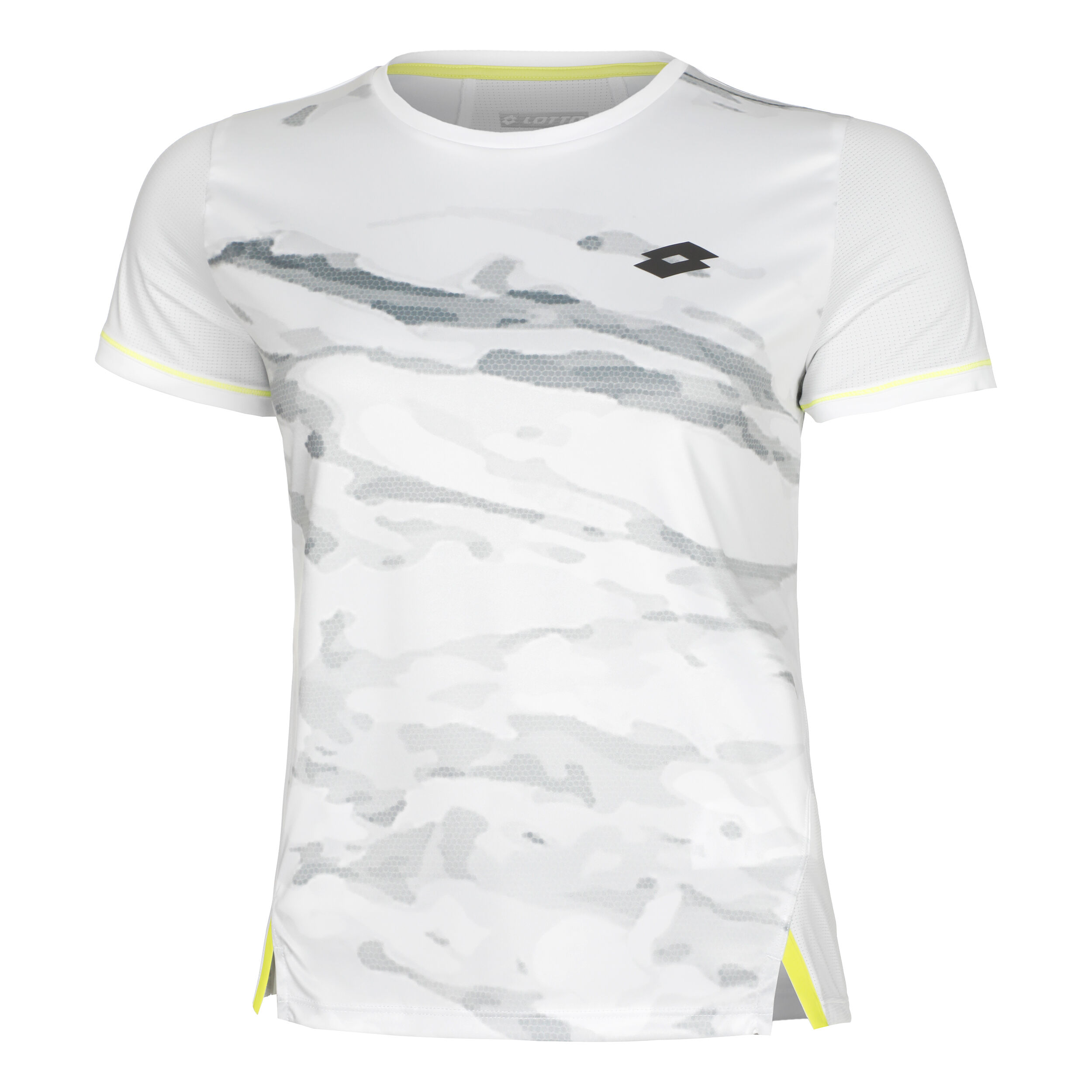 Tech T-Shirt Damen - Weiß, Grau