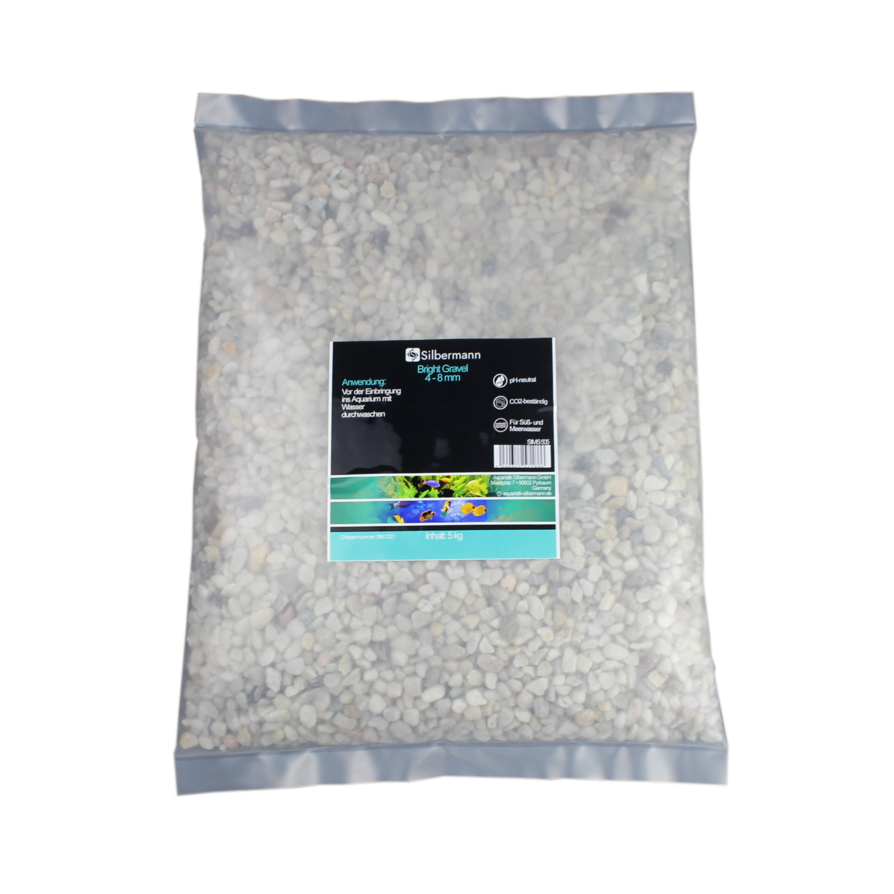 Silbermann Bodengrund Silbermann Silberman Bright Gravel 5 kg