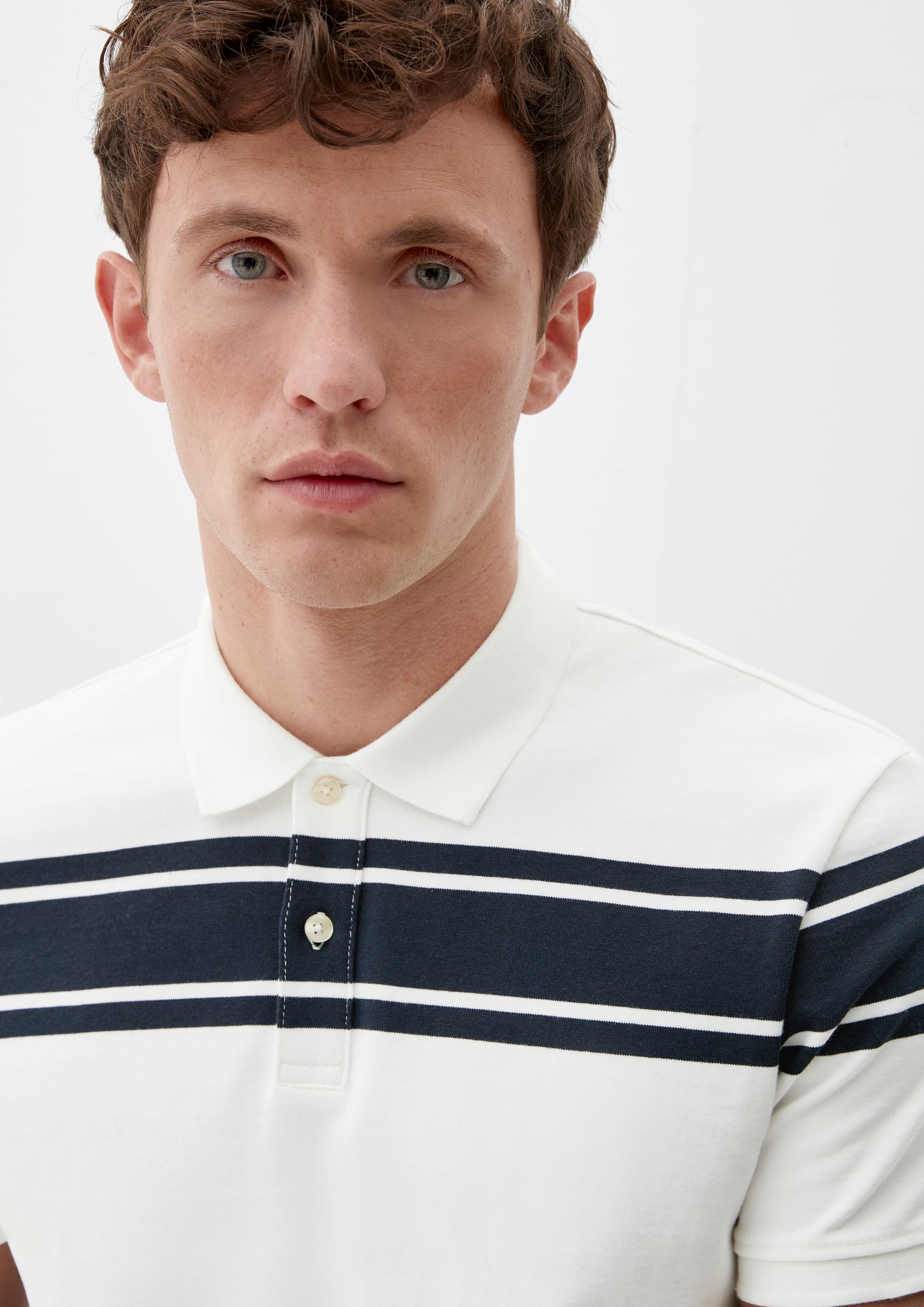 Poloshirt mit Streifenmuster  2128467-01G3