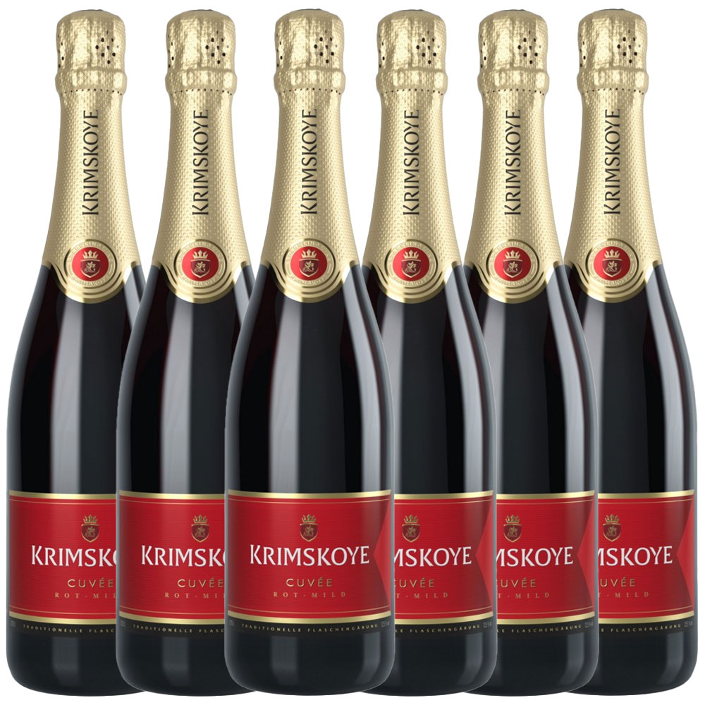 Krimskoye Krimsekt rot mild - 6er Karton