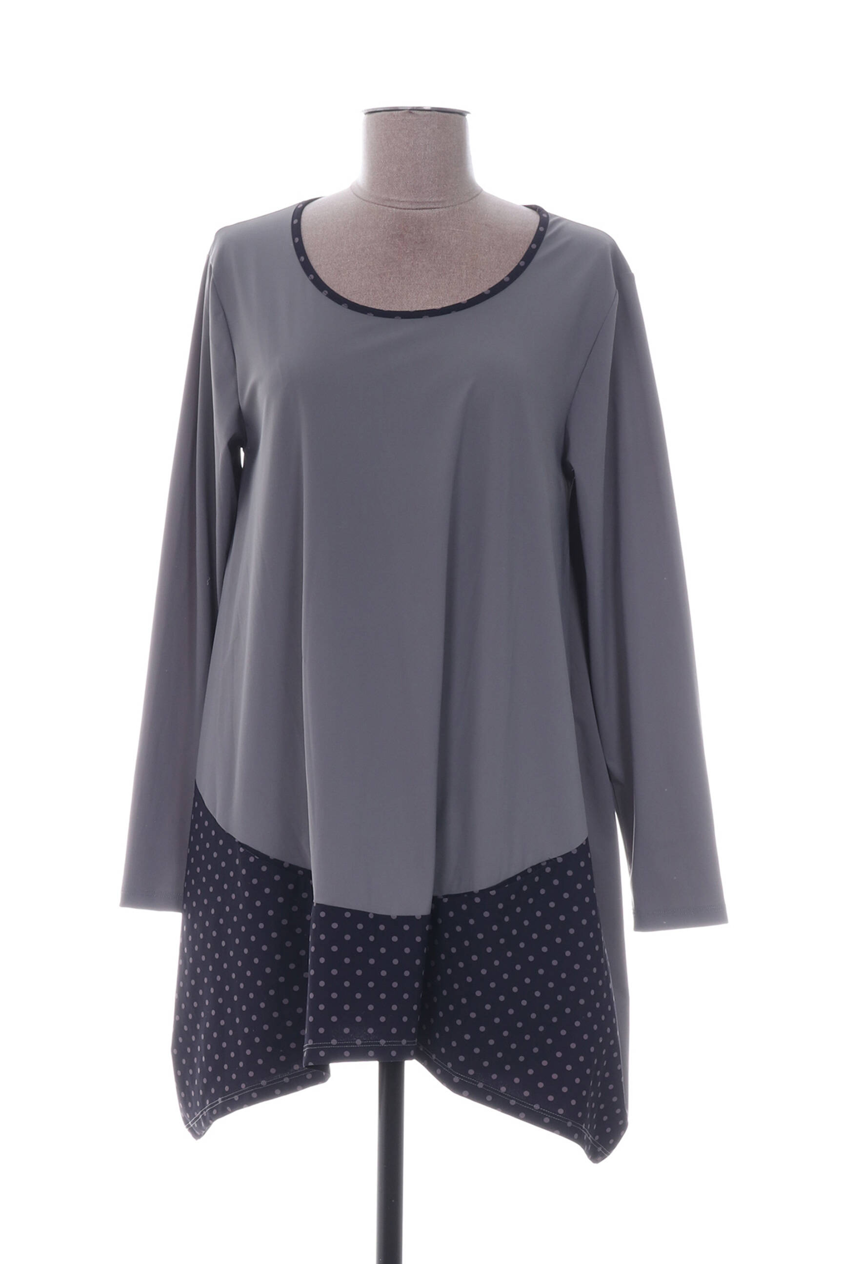 G Oze Tuniquemanchelongue Femme couleur gris