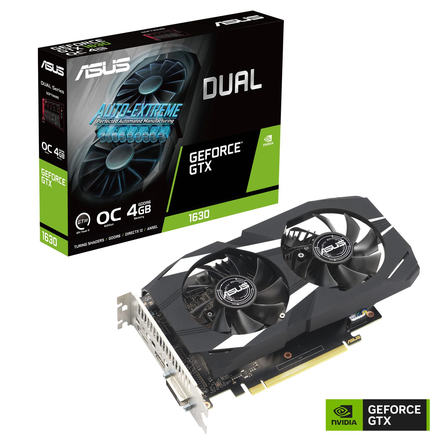 Asus Dual GeForce GTX 1630 OC Grafikkarte