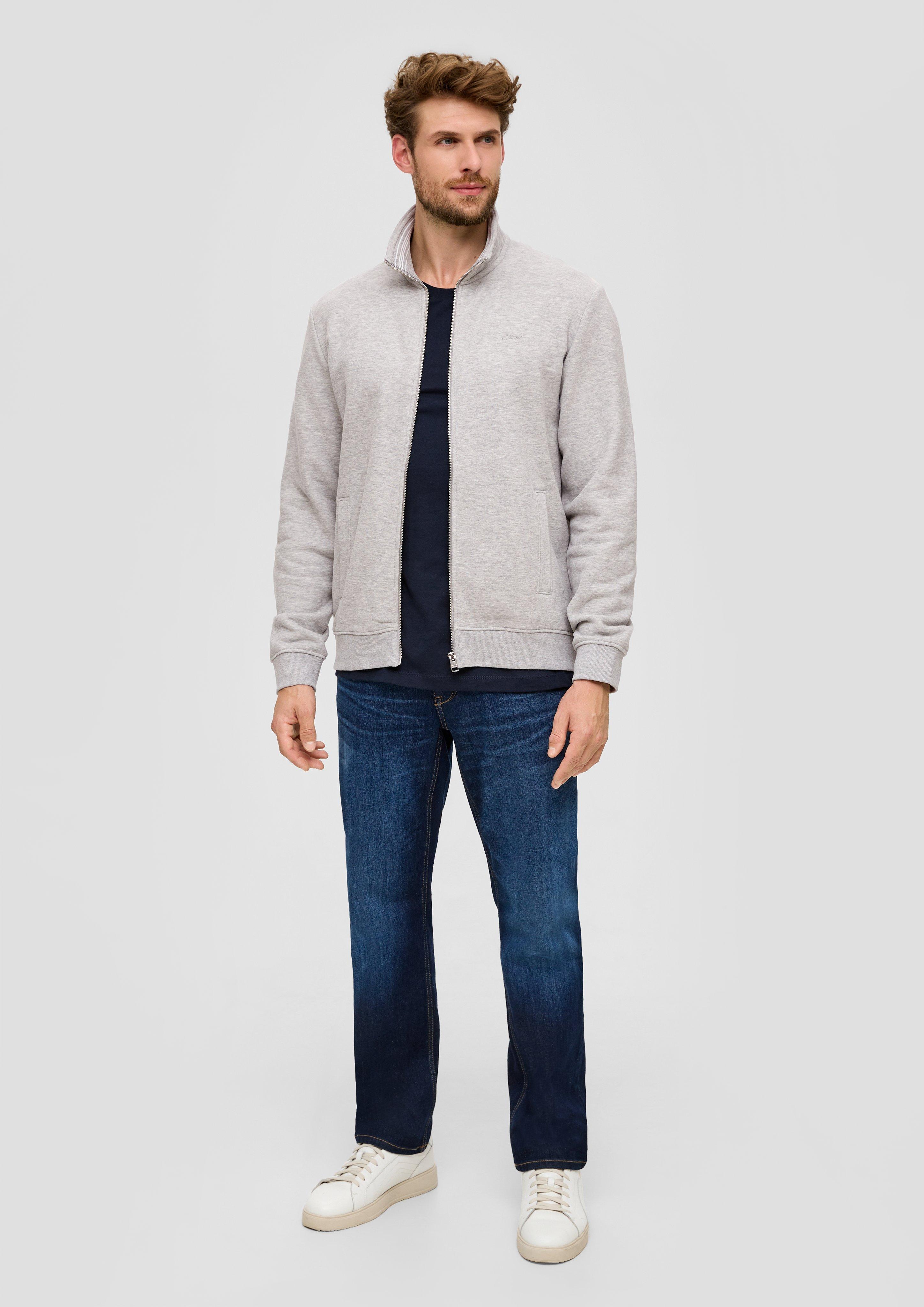 Sweatshirt-Jacke mit Stehkragen  2140256-9400