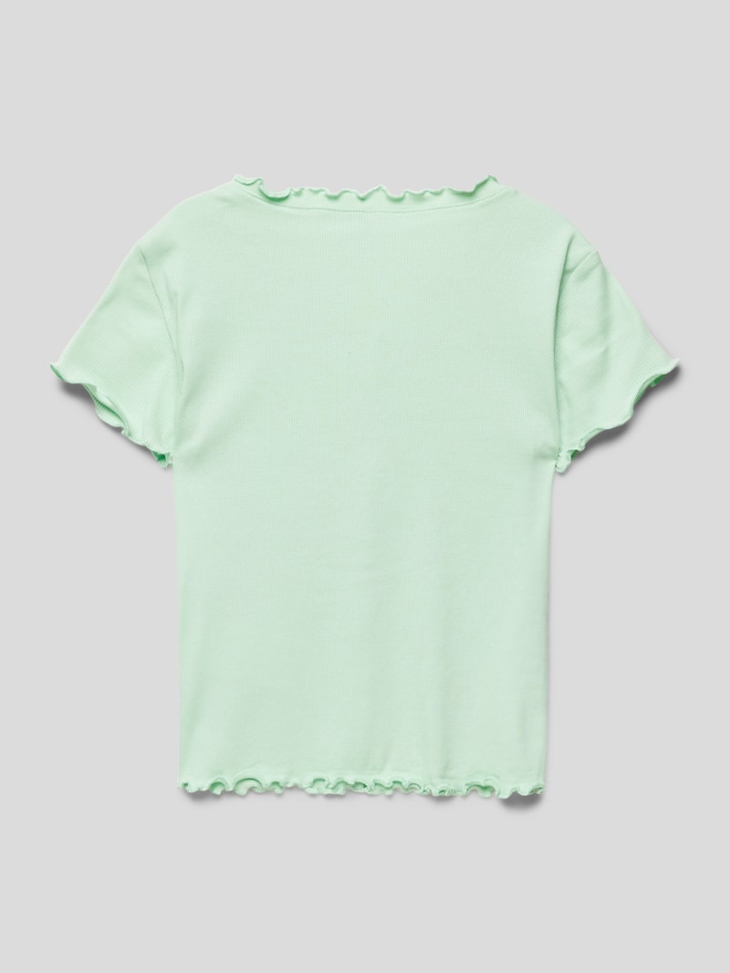 T-Shirt mit Muschelsaum Modell 'KOGLAILA' in mint